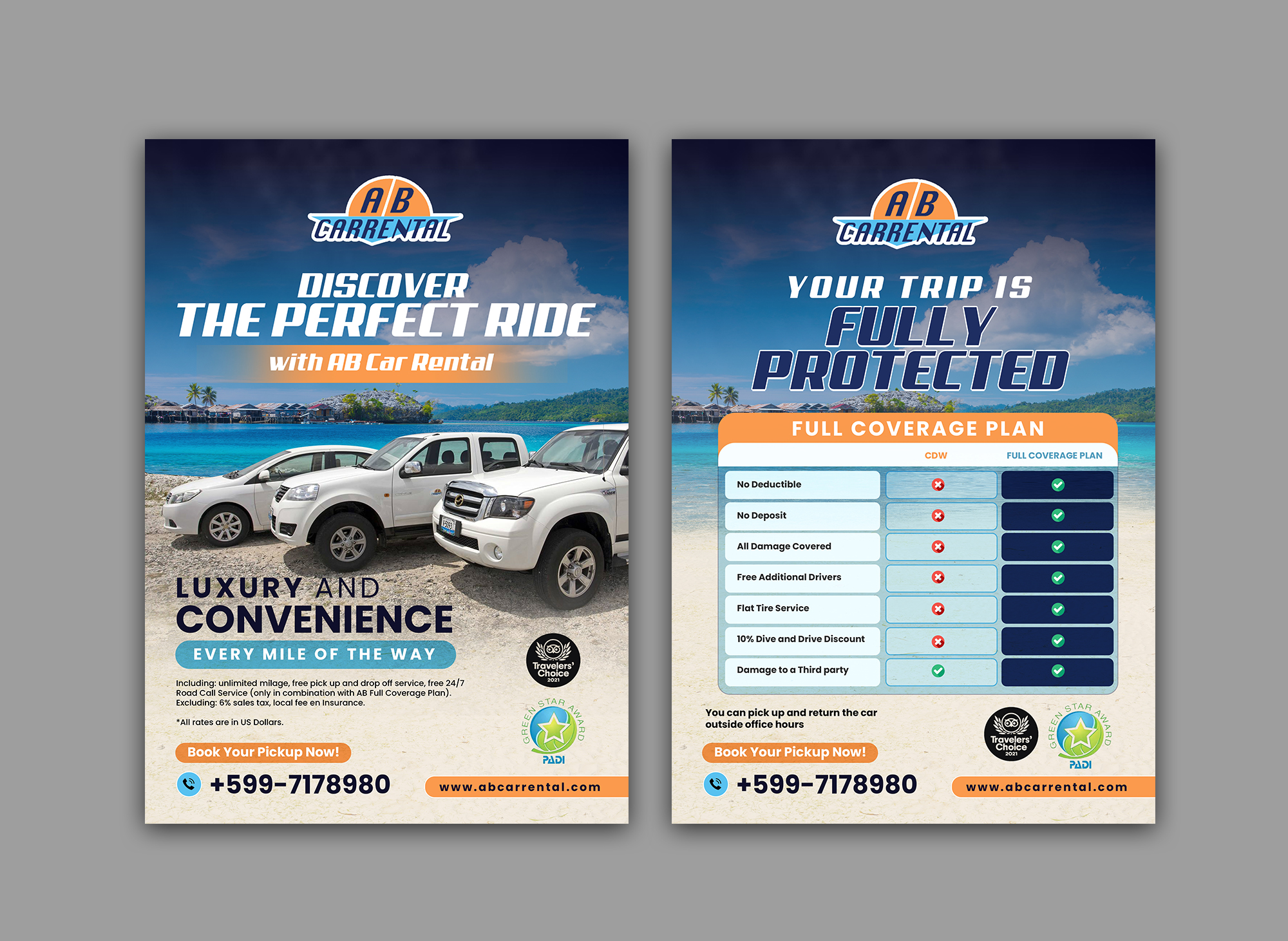 Diseño de Flyer por debdesign para AB Dive | Diseño #34314717