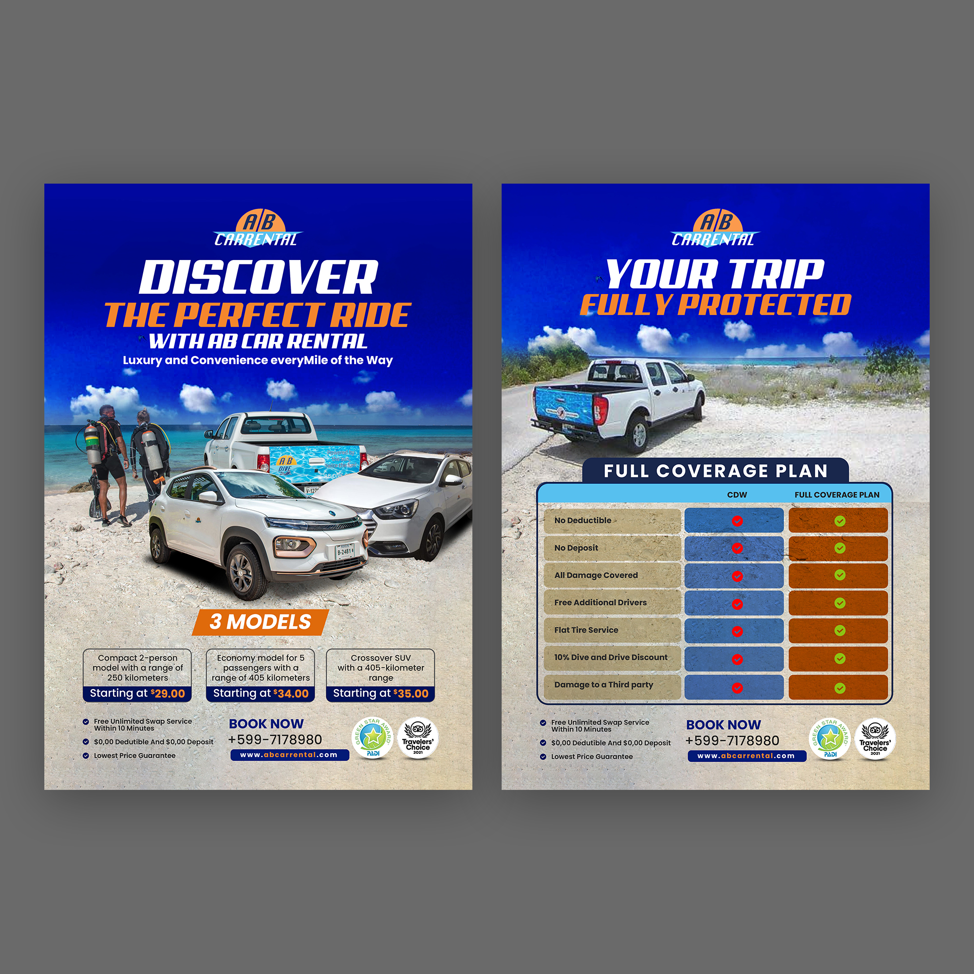 Diseño de Flyer por debdesign para AB Dive | Diseño #34314976