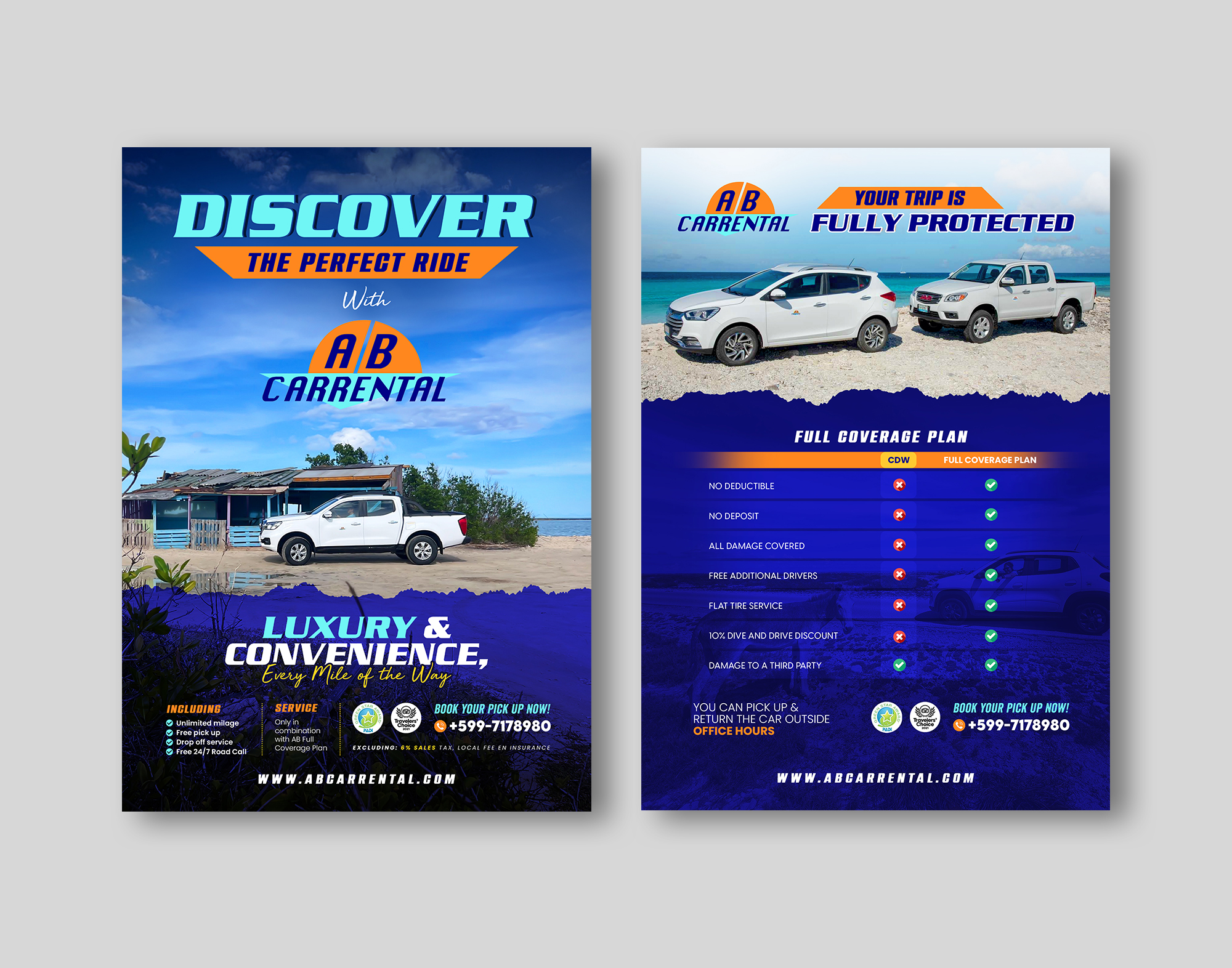 Diseño de Flyer por debdesign para AB Dive | Diseño #34316996