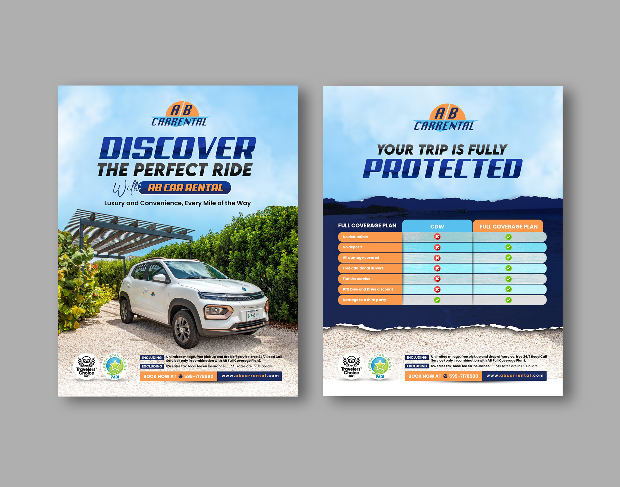 Diseño de Flyer por debdesign para AB Dive | Diseño #34317016