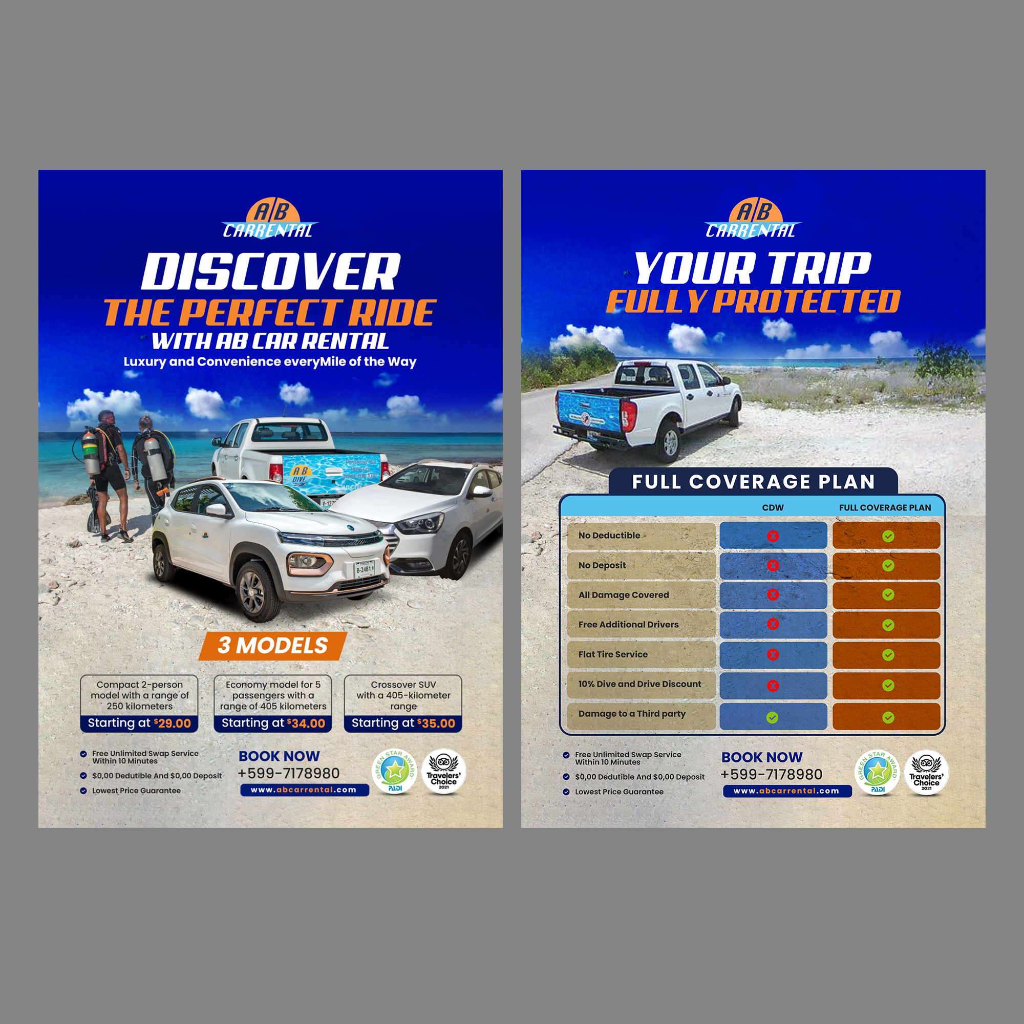 Diseño de Flyer por debdesign para AB Dive | Diseño #34319089