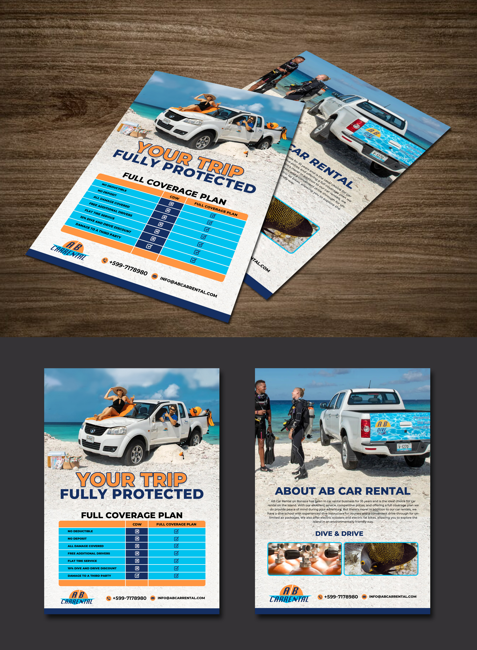 Diseño de Flyer por websmartusa para AB Dive | Diseño #34329426