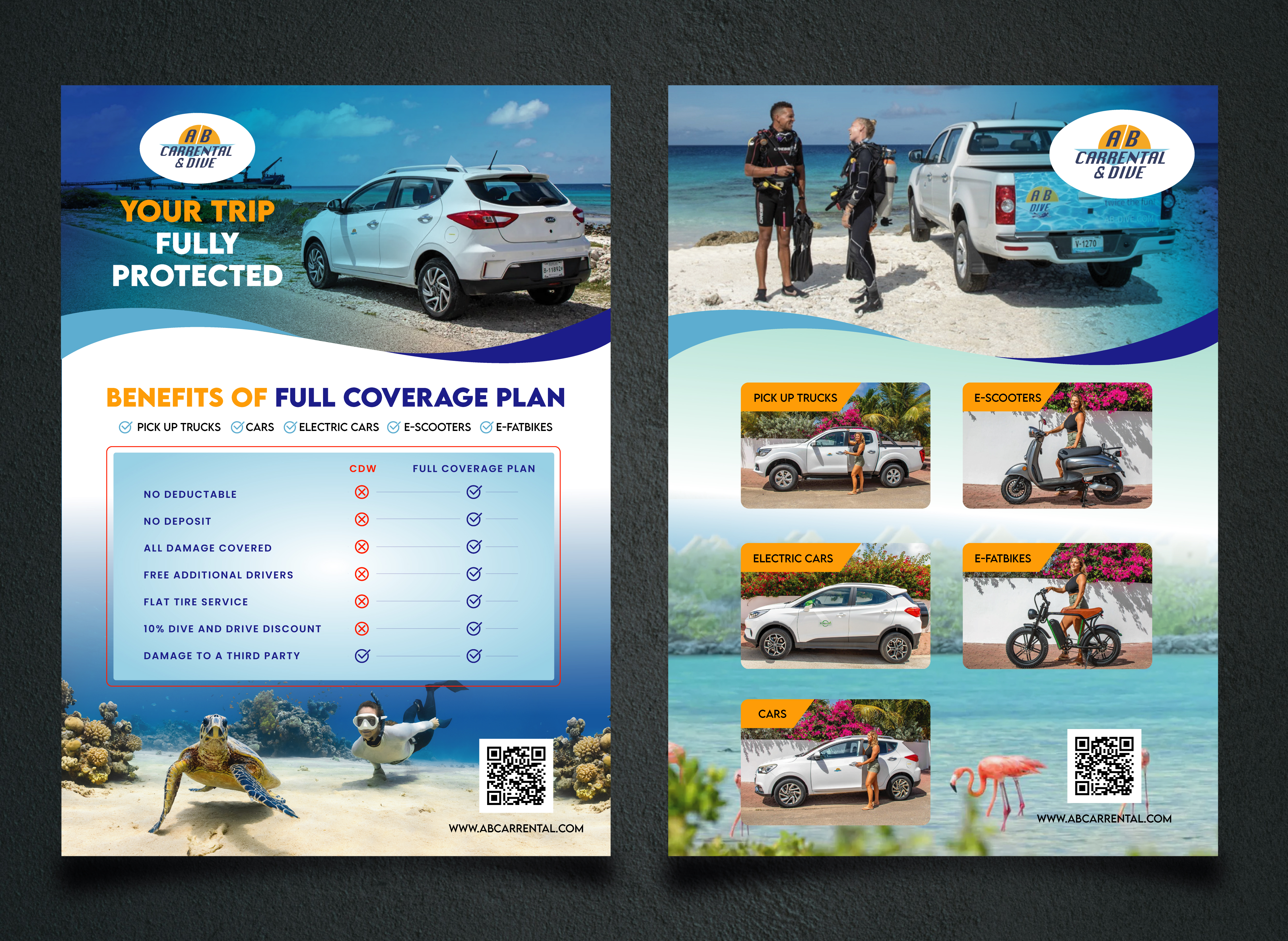 Diseño de Flyer por saurov para AB Dive | Diseño #34334794