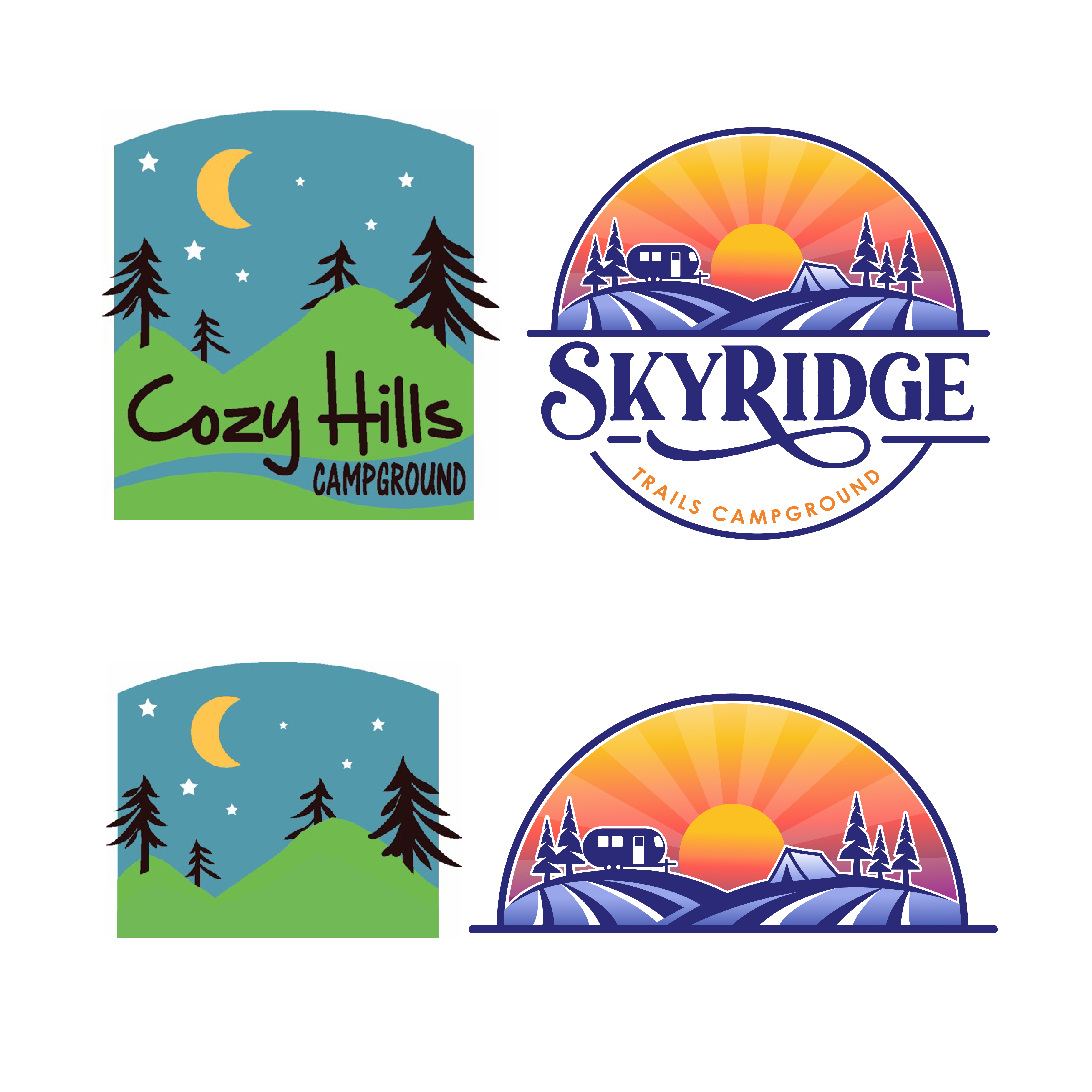 Grafik-Design von John Mark Arts für Cozy Hills Campground | Design #34310555
