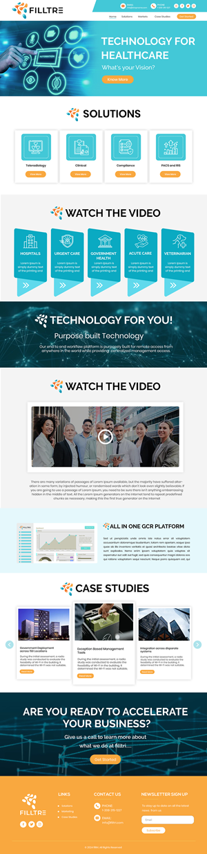 Web Design by Creations Box 2015 for RADNOW, LLC | Design: #34335044