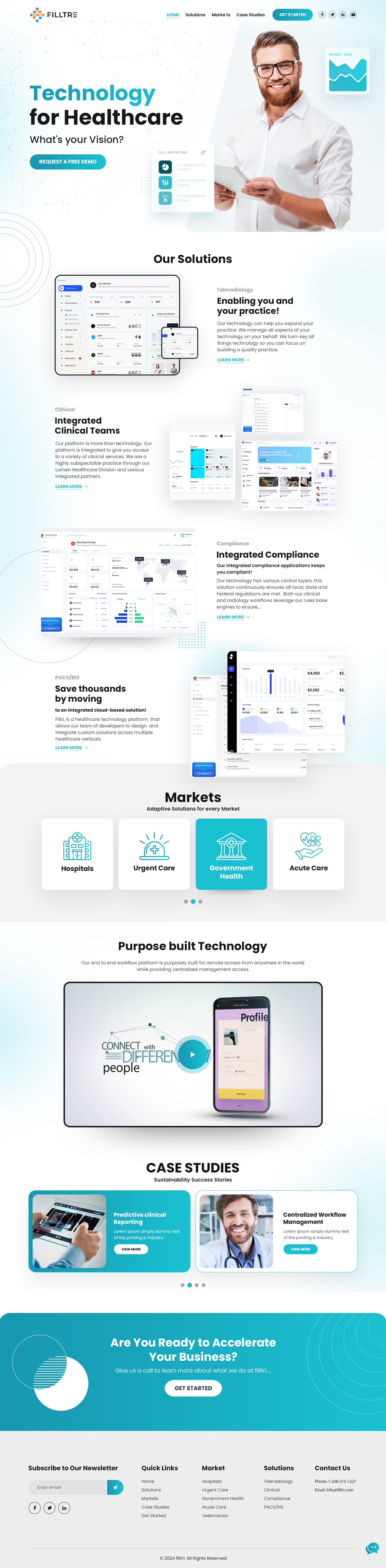Web Design by nzdesigners for RADNOW, LLC | Design #34339112