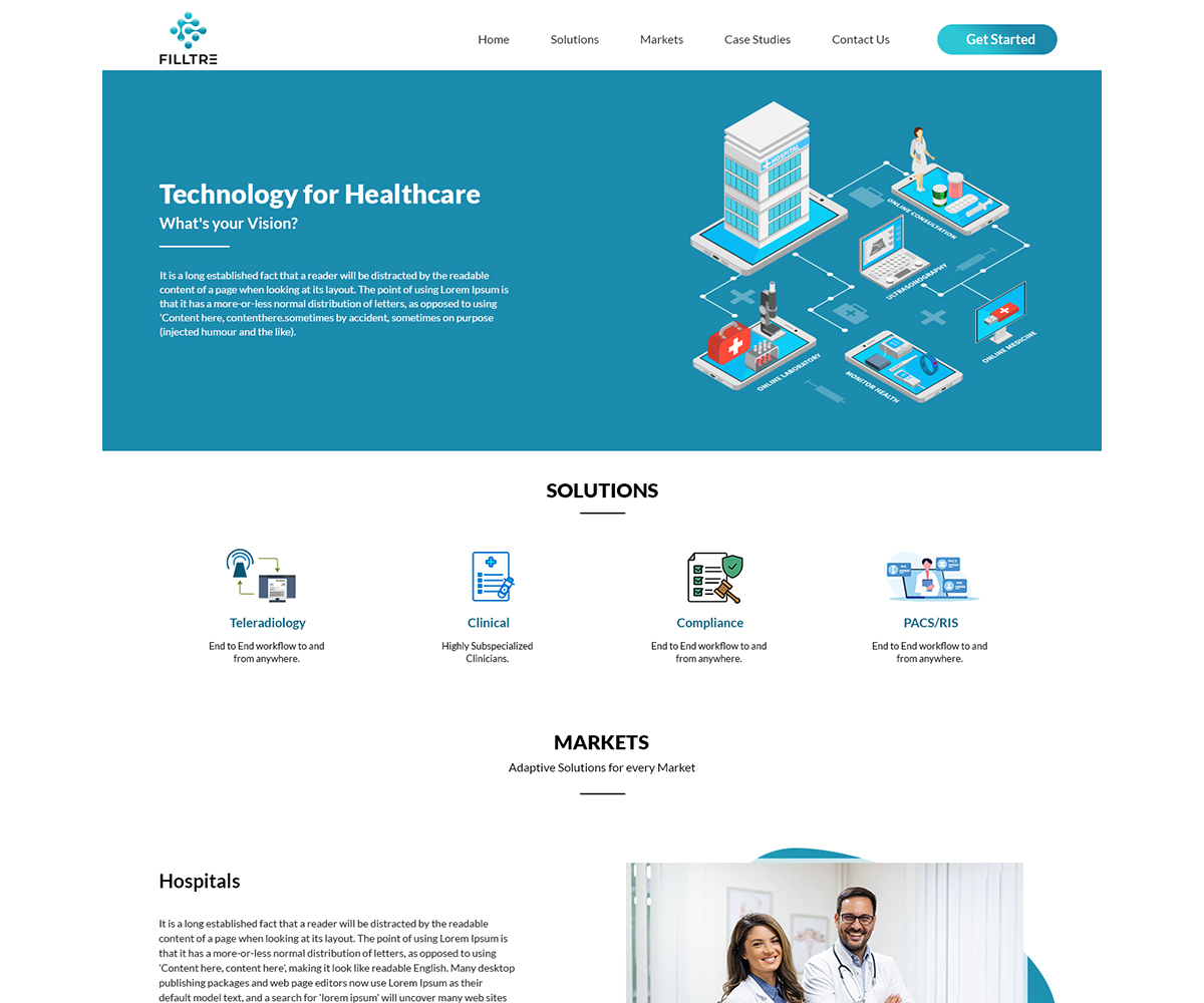 Web Design by rainbowmagic2017 for RADNOW, LLC | Design #34364683