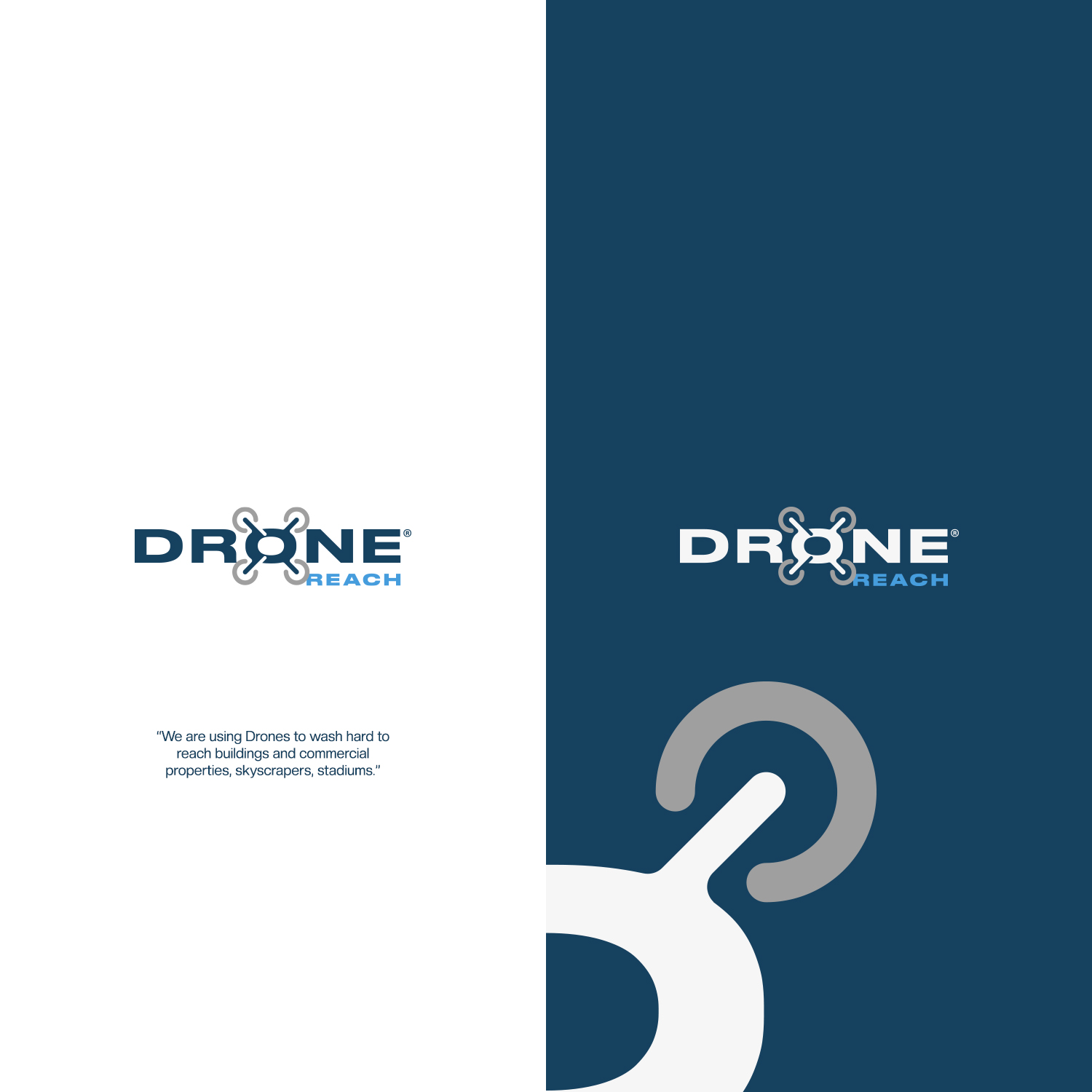 Logo Design by Felipe Moura for Drone Reach  | Design #34324867