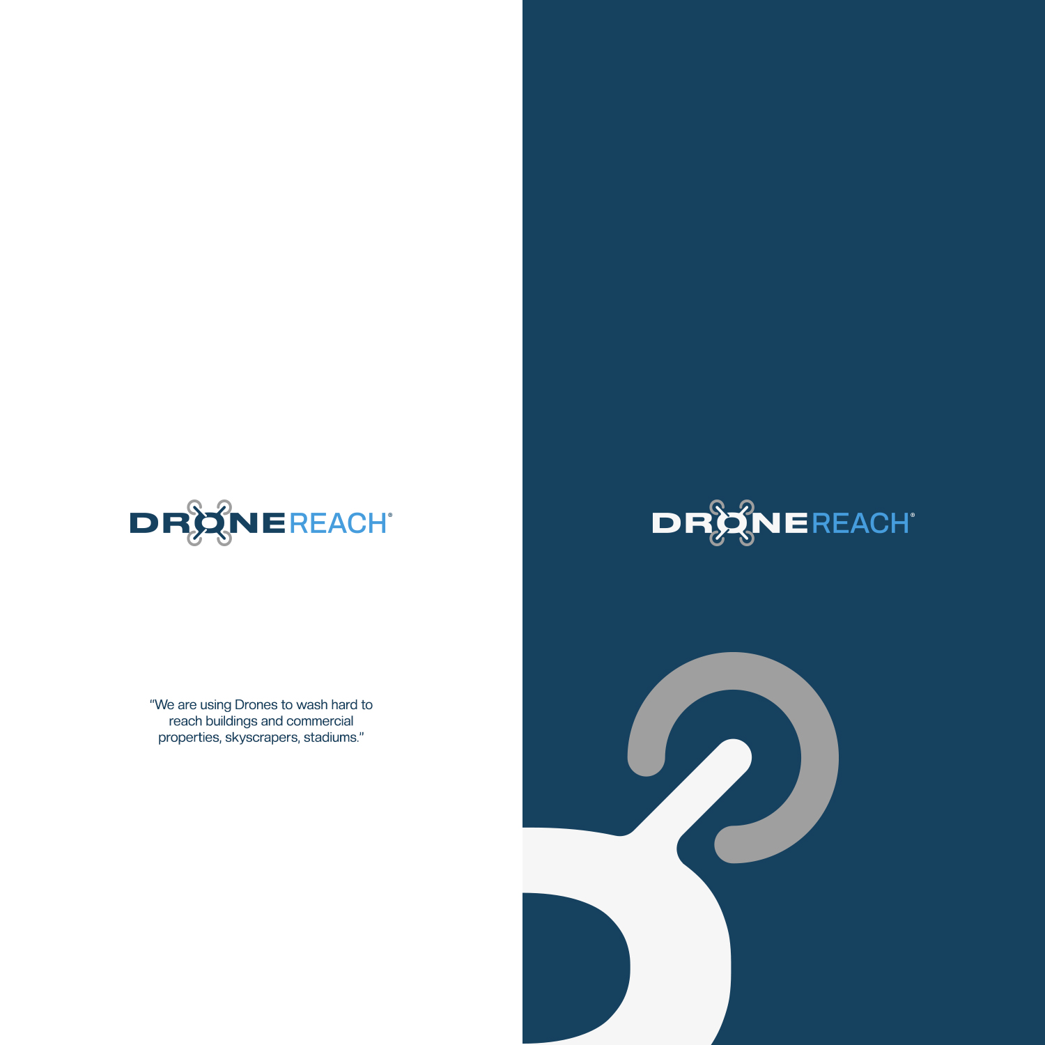 Logo Design by Felipe Moura for Drone Reach  | Design #34329132