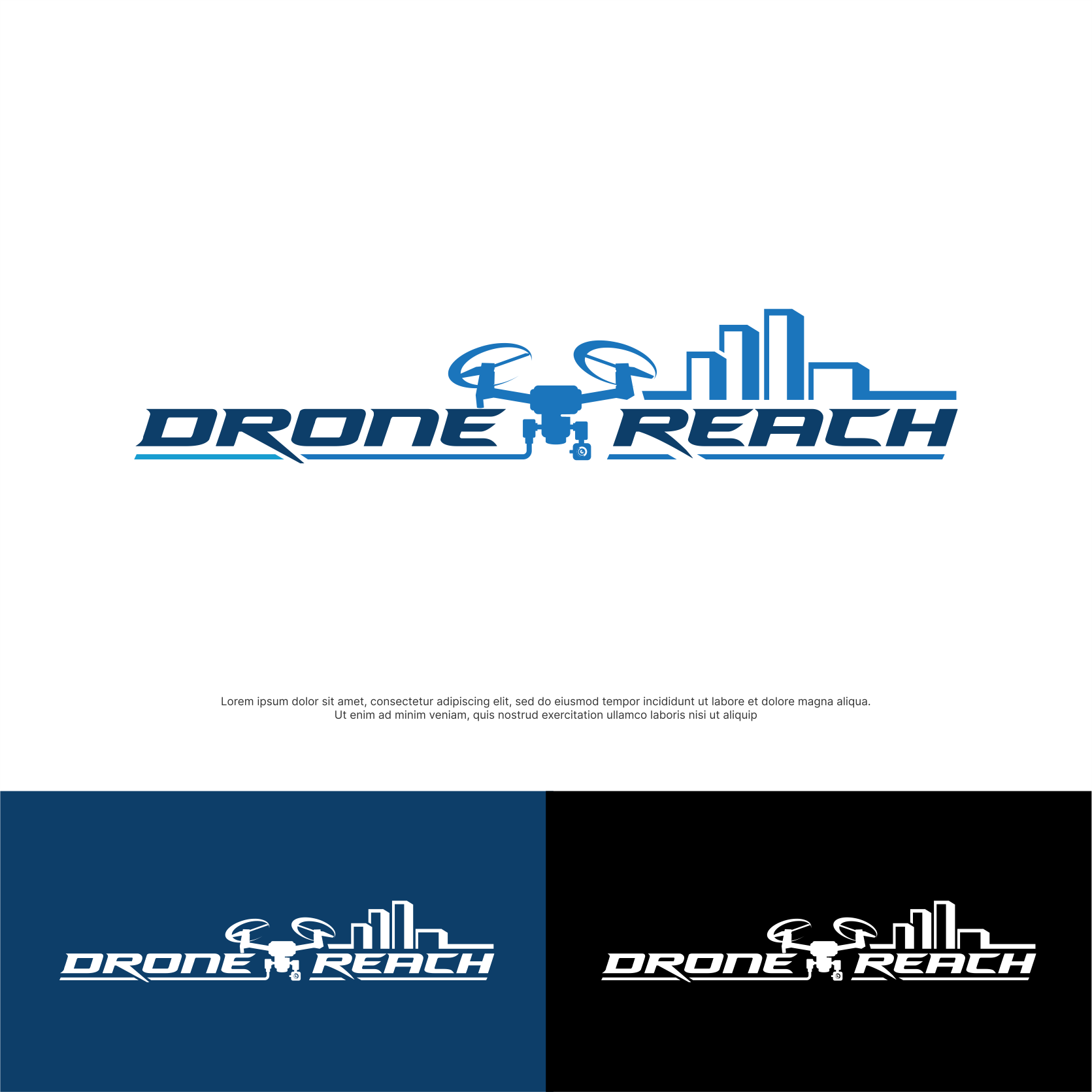 Logo Design by ThiagoB for Drone Reach  | Design #34321217