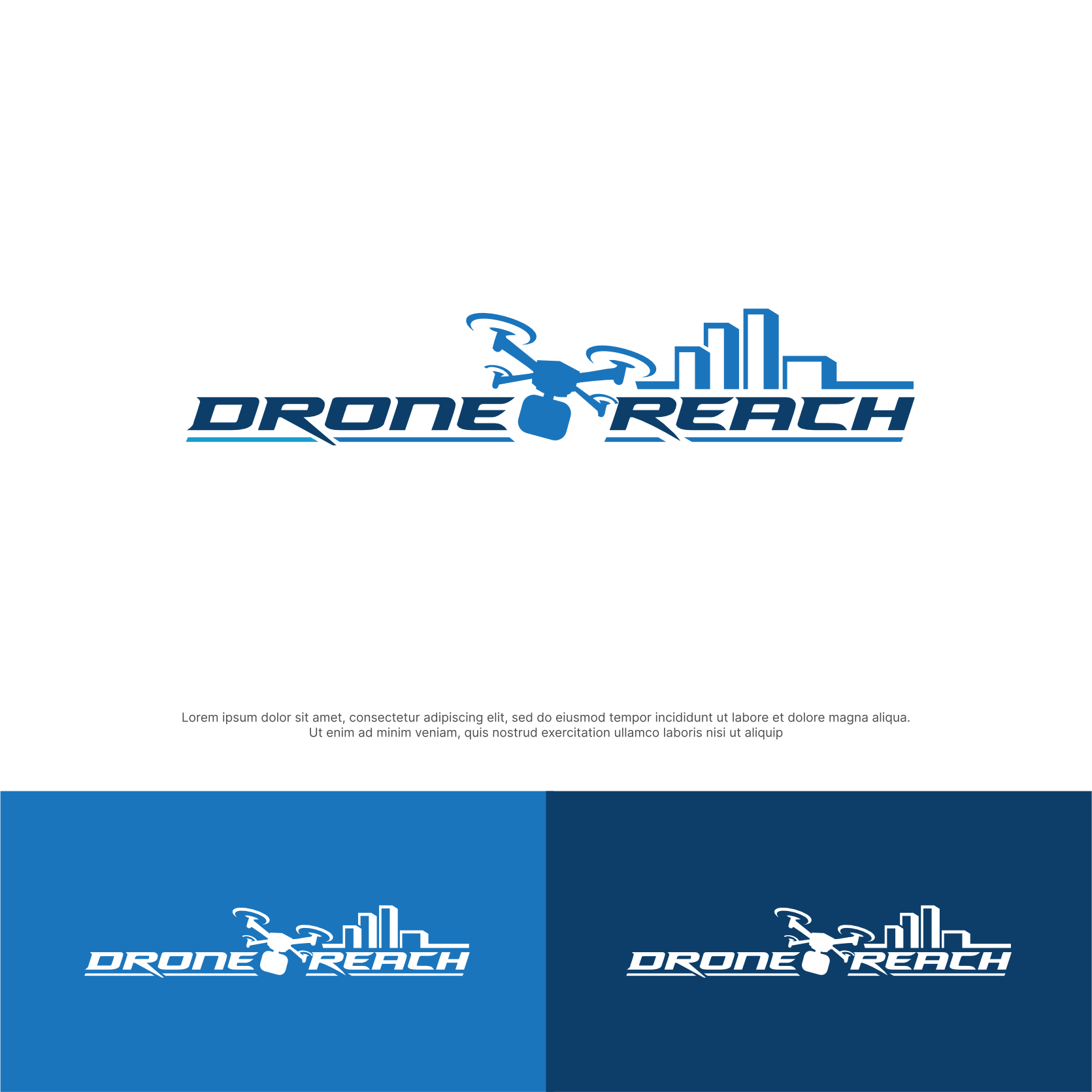 Logo Design by ThiagoB for Drone Reach  | Design #34608927