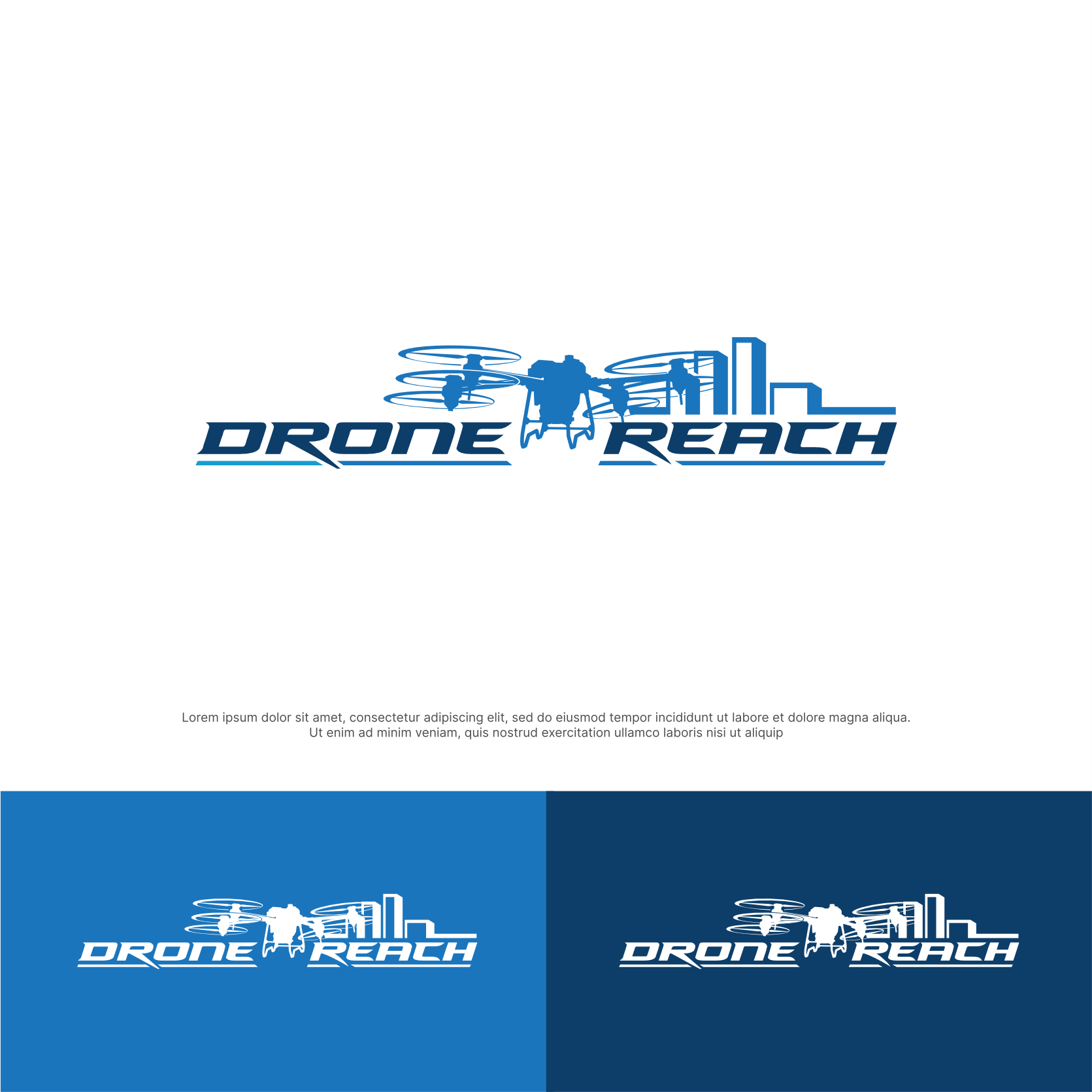 Logo Design by ThiagoB for Drone Reach  | Design #34608928