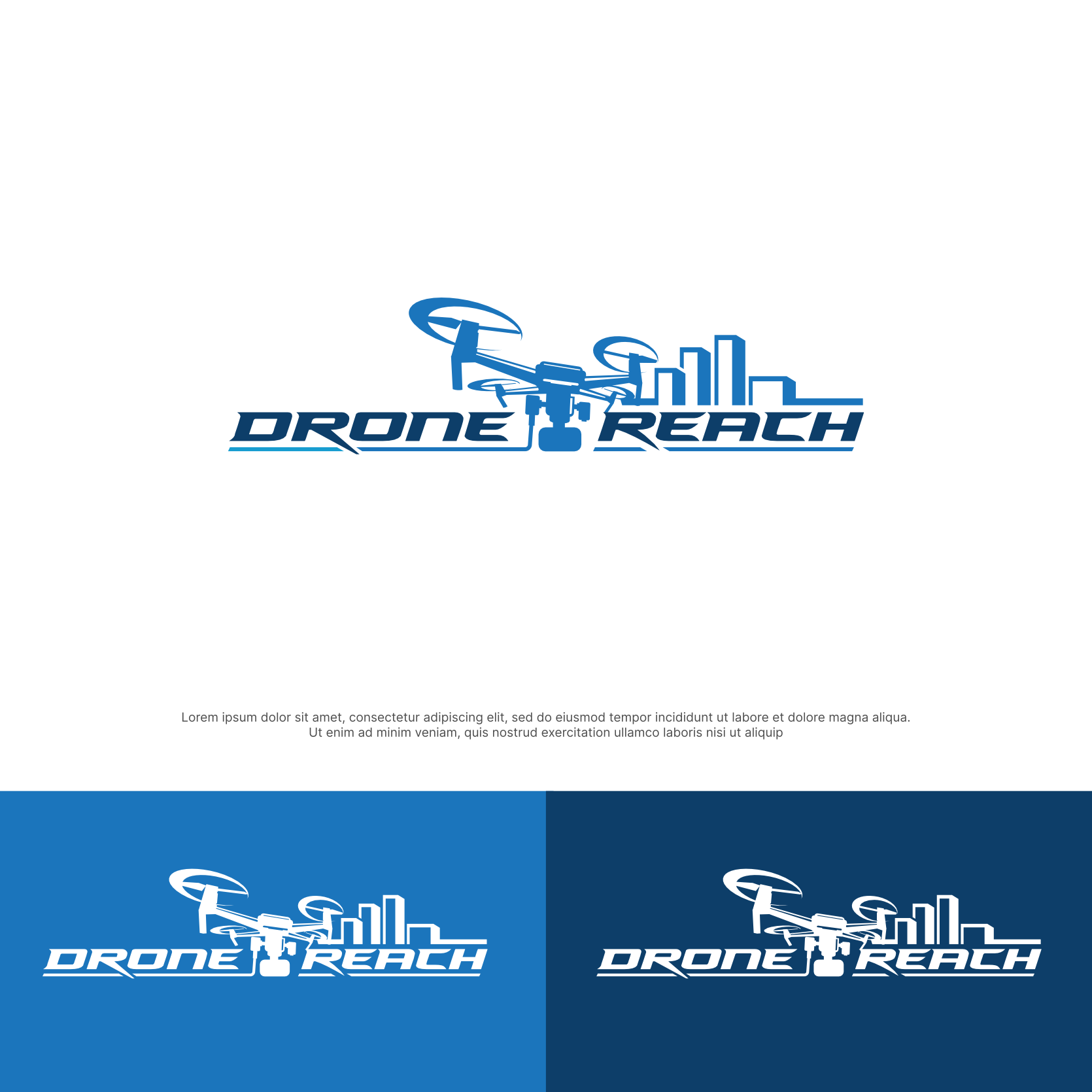Logo-Design von ThiagoB für Drone Reach  | Design #34608929
