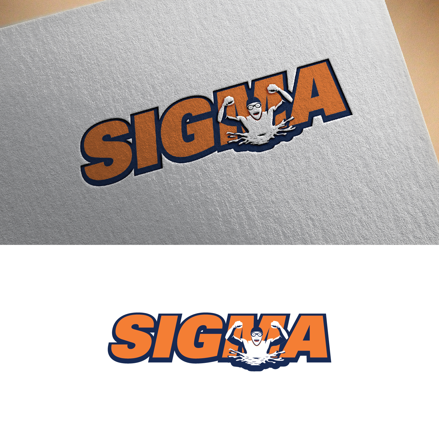 Logo Design by Maxo-Biz for Sigma Swimming | Design #34369952