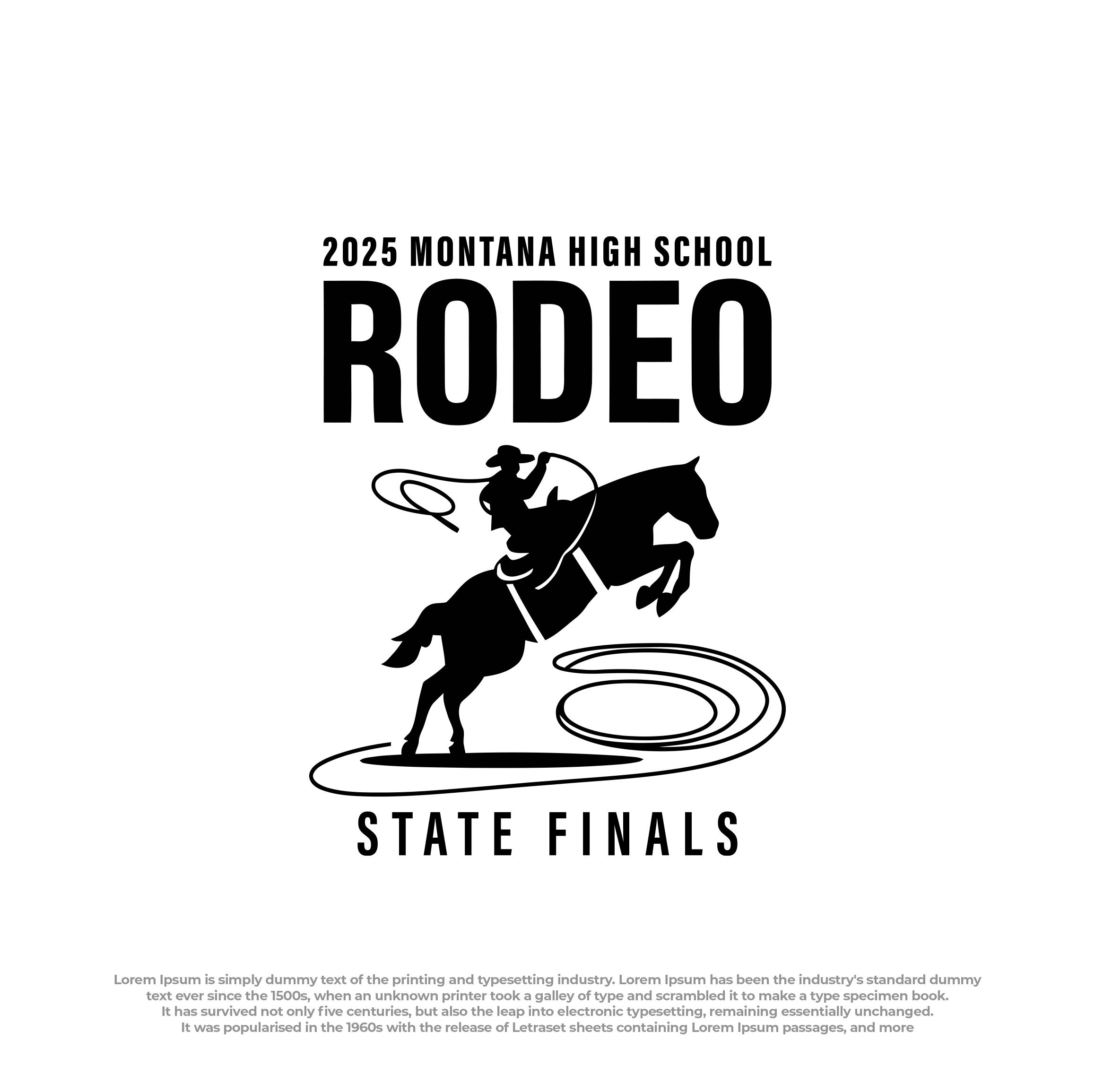 Logo Design by Ura Designs for Montana HS Rodeo Association | Design #34378029