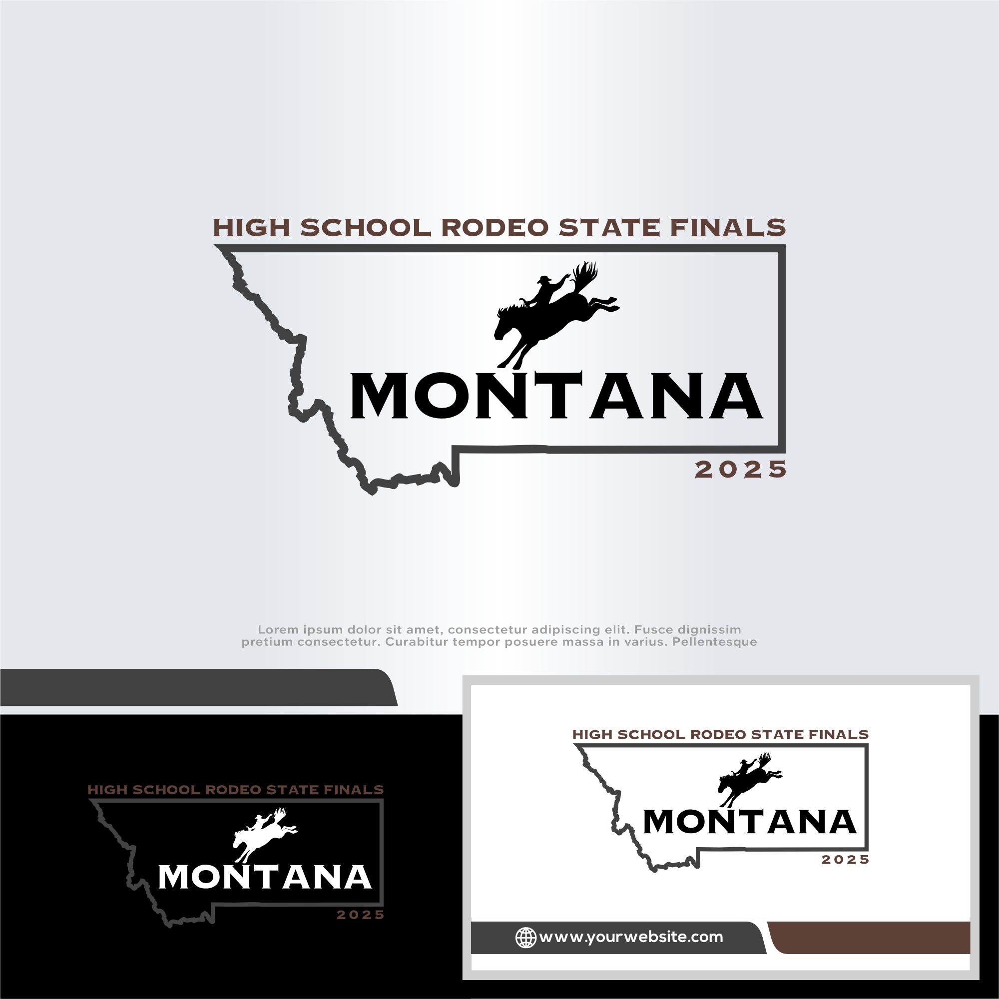 Logo Design by win it for Montana HS Rodeo Association | Design #34332966