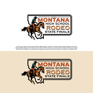 Logo Design by vidarshana 2 for Montana HS Rodeo Association | Design: #34377441