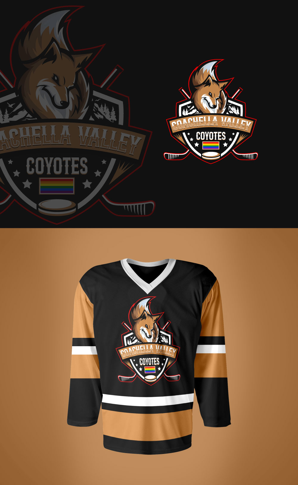 Logo Design by Syed sami for Coachella Valley LGBT Hockey Association | Design #34338593
