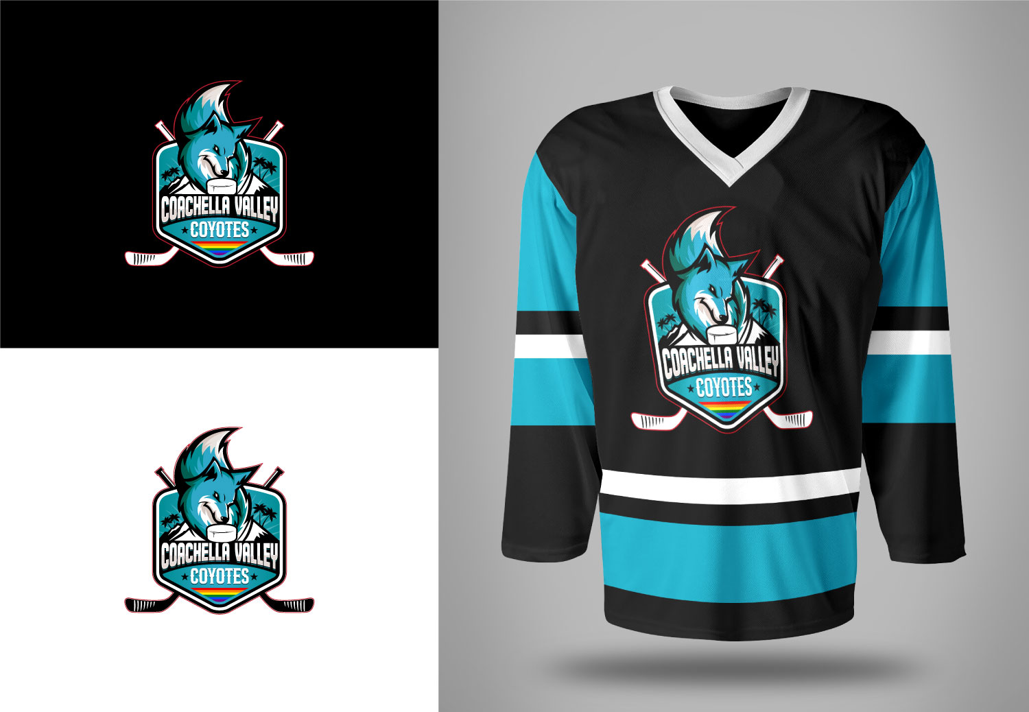 Logo Design by Syed sami for Coachella Valley LGBT Hockey Association | Design #34338769