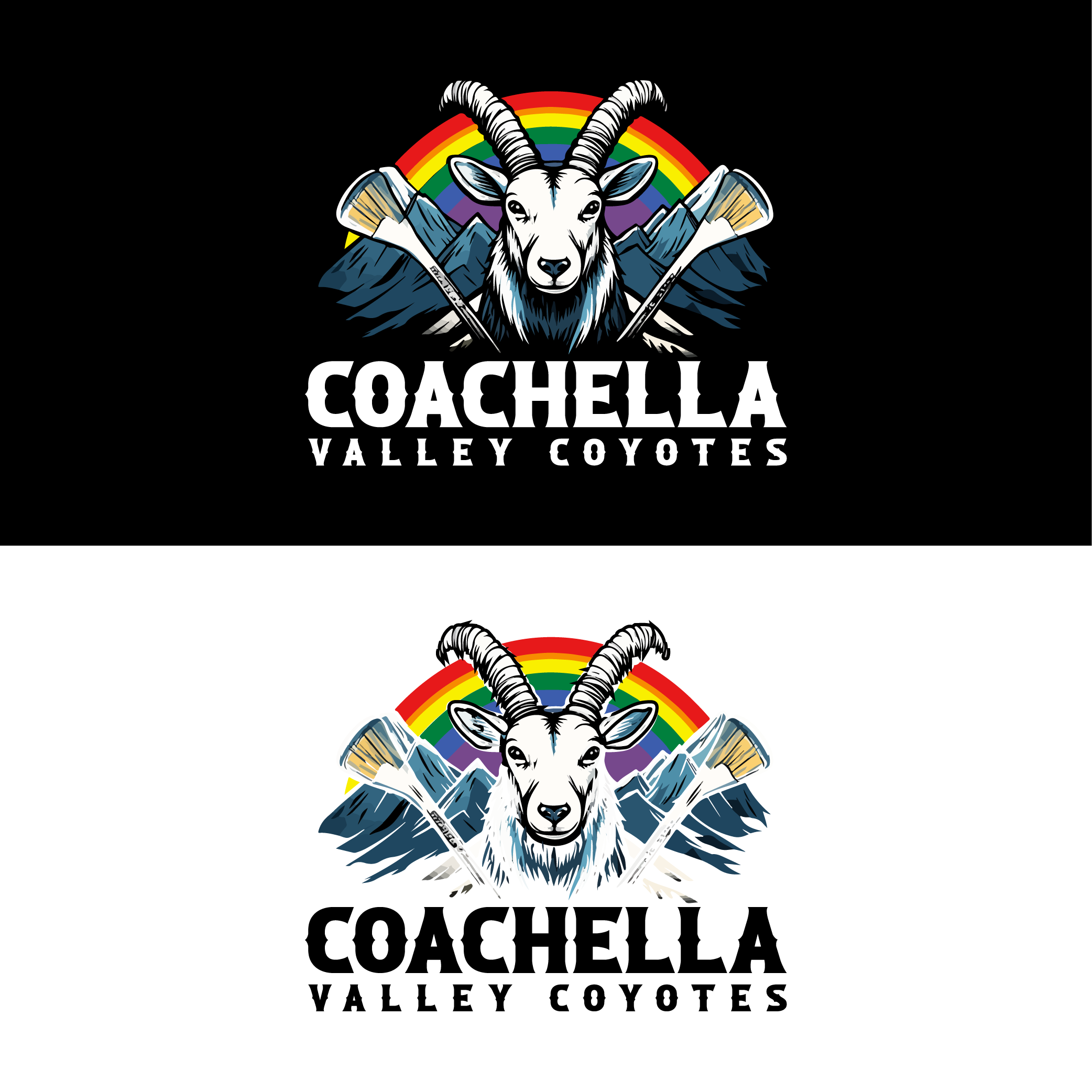Logo Design by sengkuat for Coachella Valley LGBT Hockey Association | Design #34342591