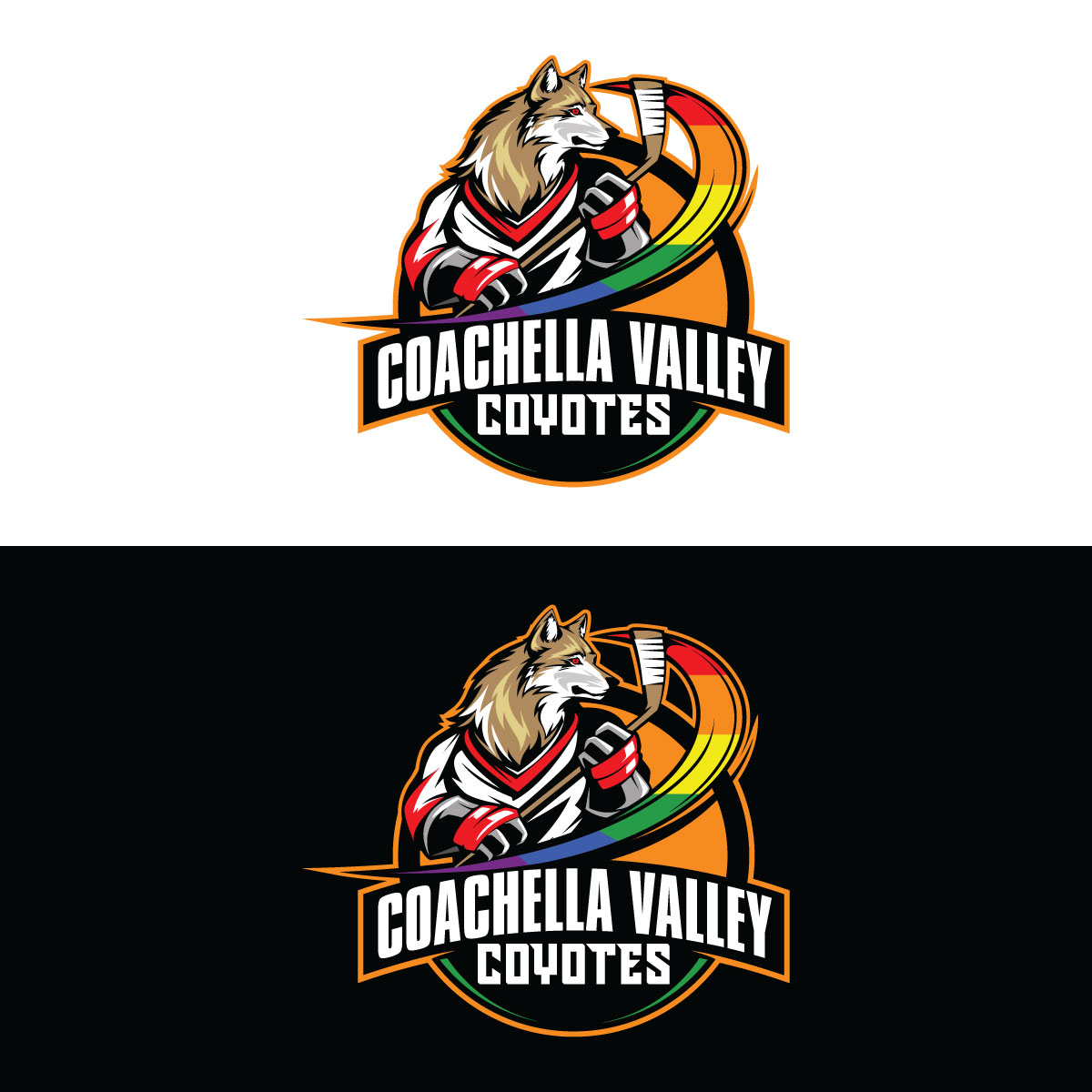 Logo Design by prodesigns99 for Coachella Valley LGBT Hockey Association | Design #34337376