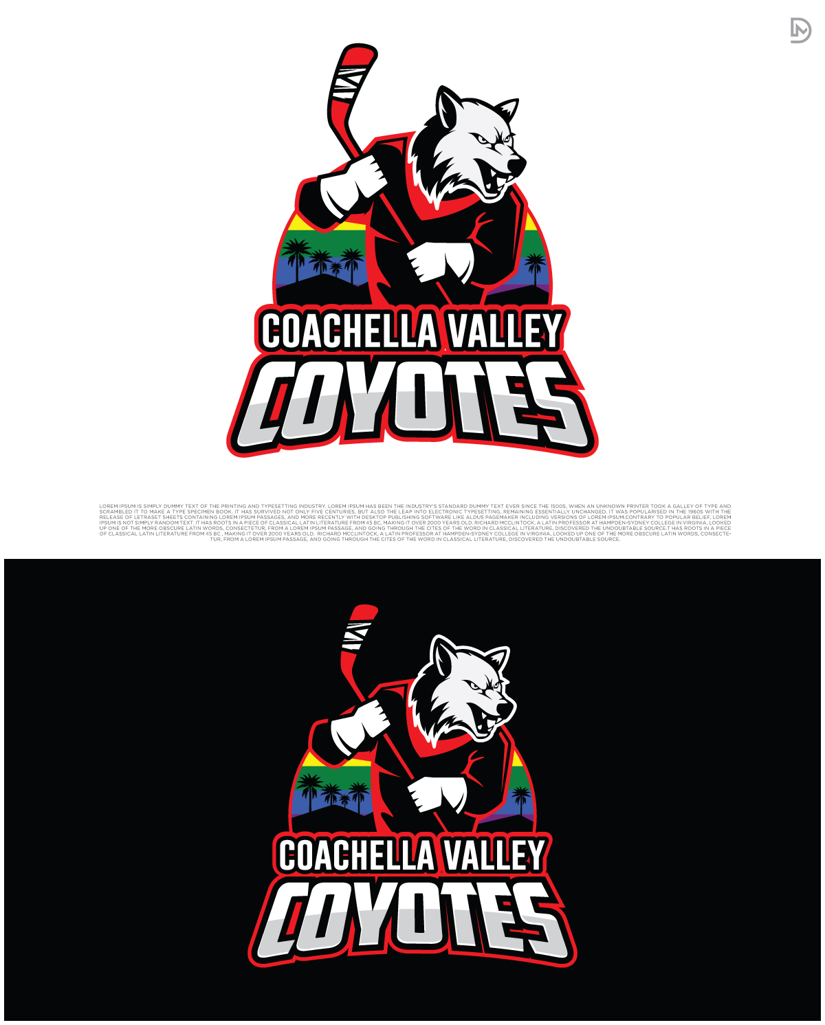 Diseño de Logo por D_Mantra para Coachella Valley LGBT Hockey Association | Diseño #34342674