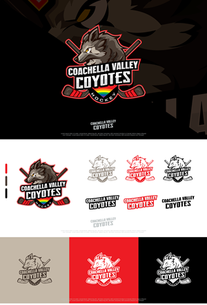 Logo-Design von Gabriel T. Marques für Coachella Valley LGBT Hockey Association | Design: #34338644