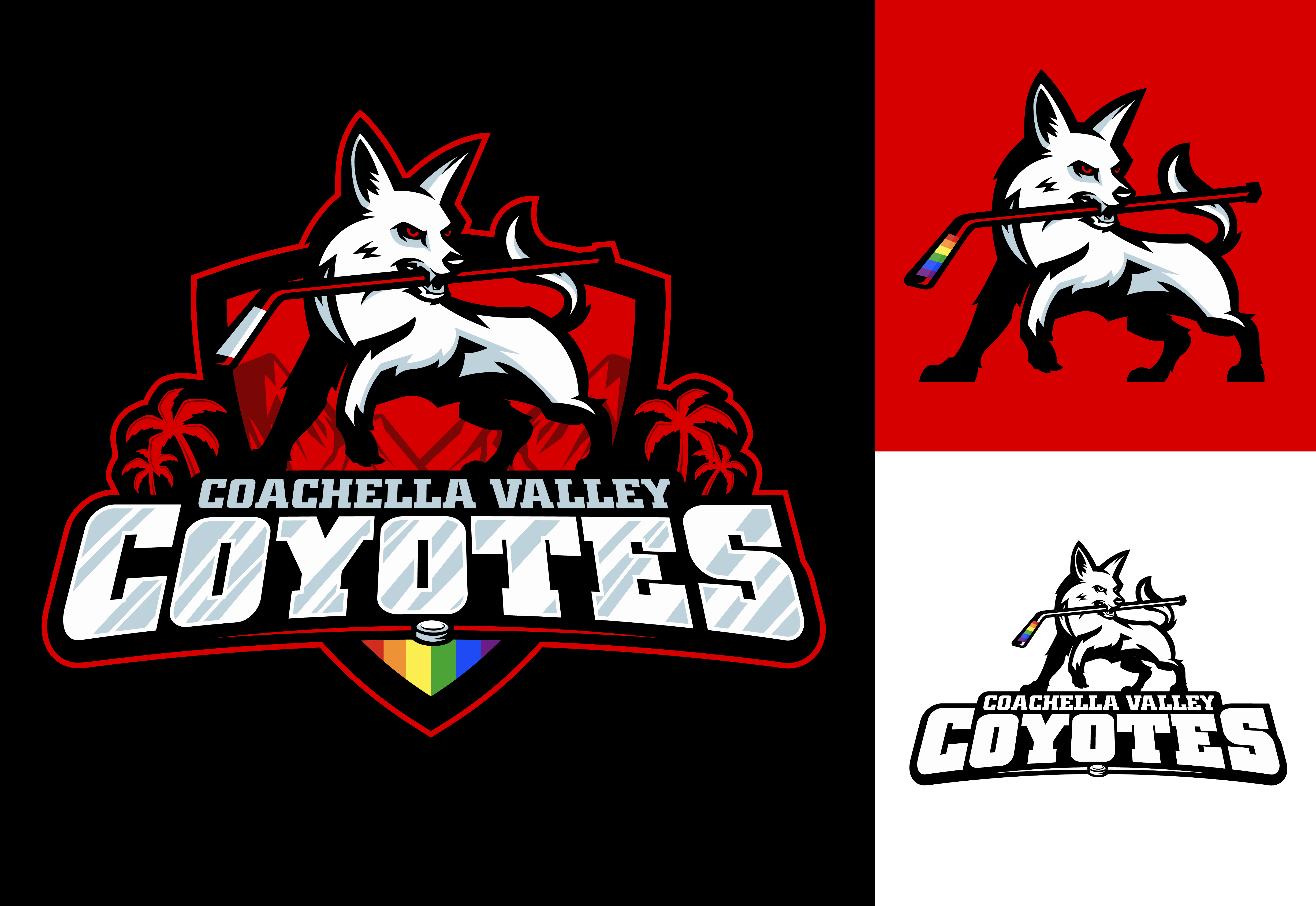 Logo-Design von Cody Rostron für Coachella Valley LGBT Hockey Association | Design #34338840