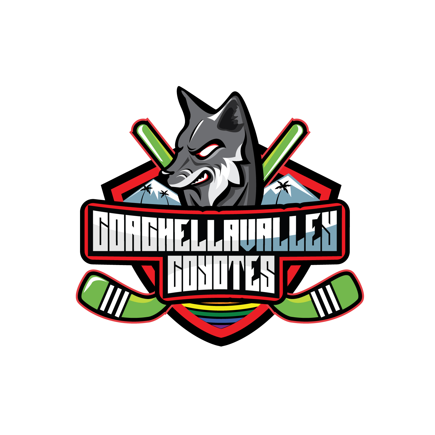 Logo Design by geni for Coachella Valley LGBT Hockey Association | Design #34361618