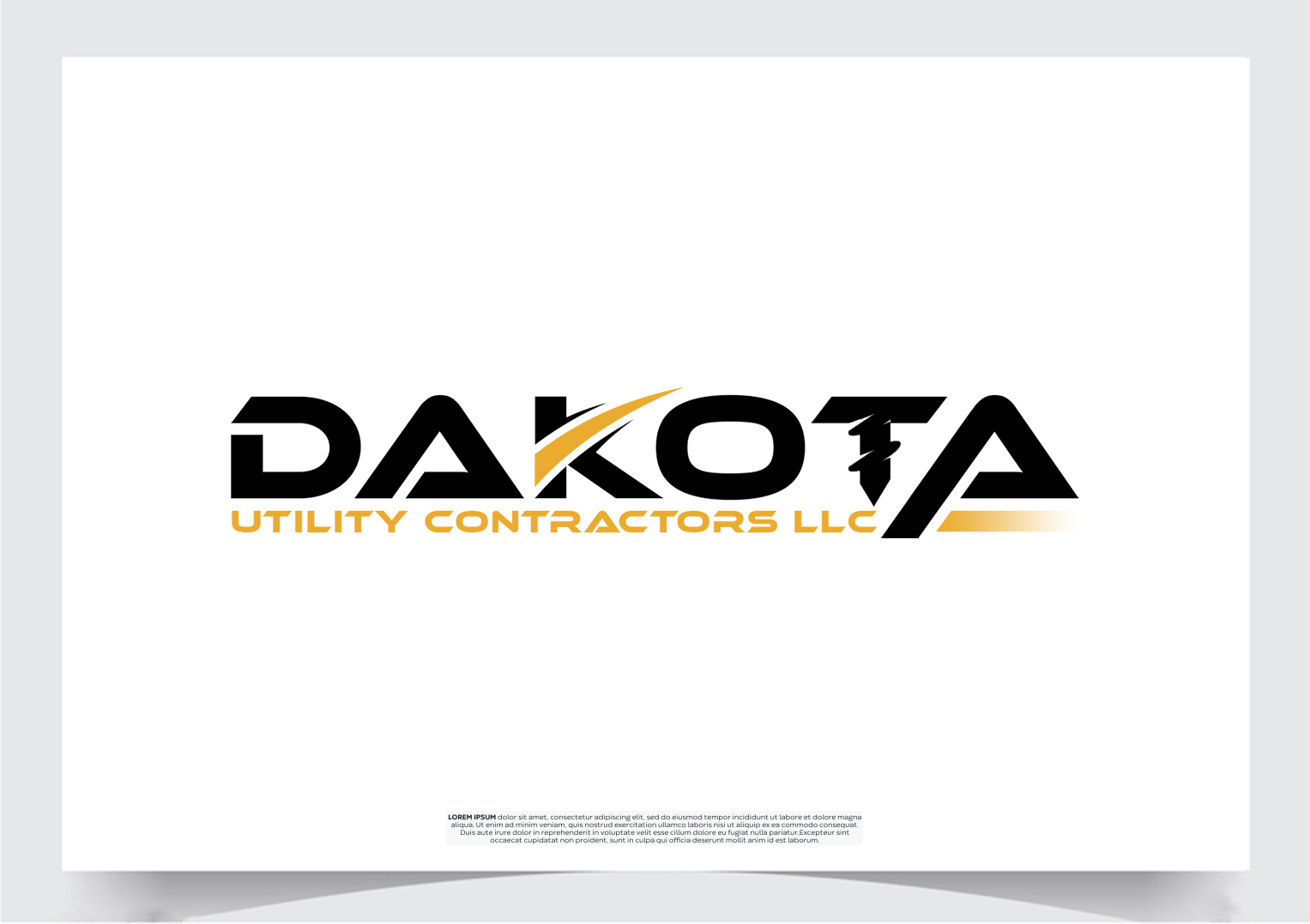 Logo Design by Rahmina for Dakota Utility Contractors LLC | Design #34349490