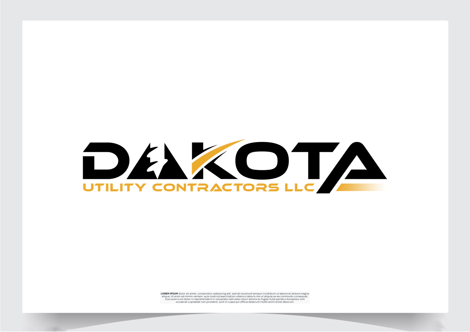 Logo-Design von Art-Gallery für Dakota Utility Contractors LLC | Design #34349491