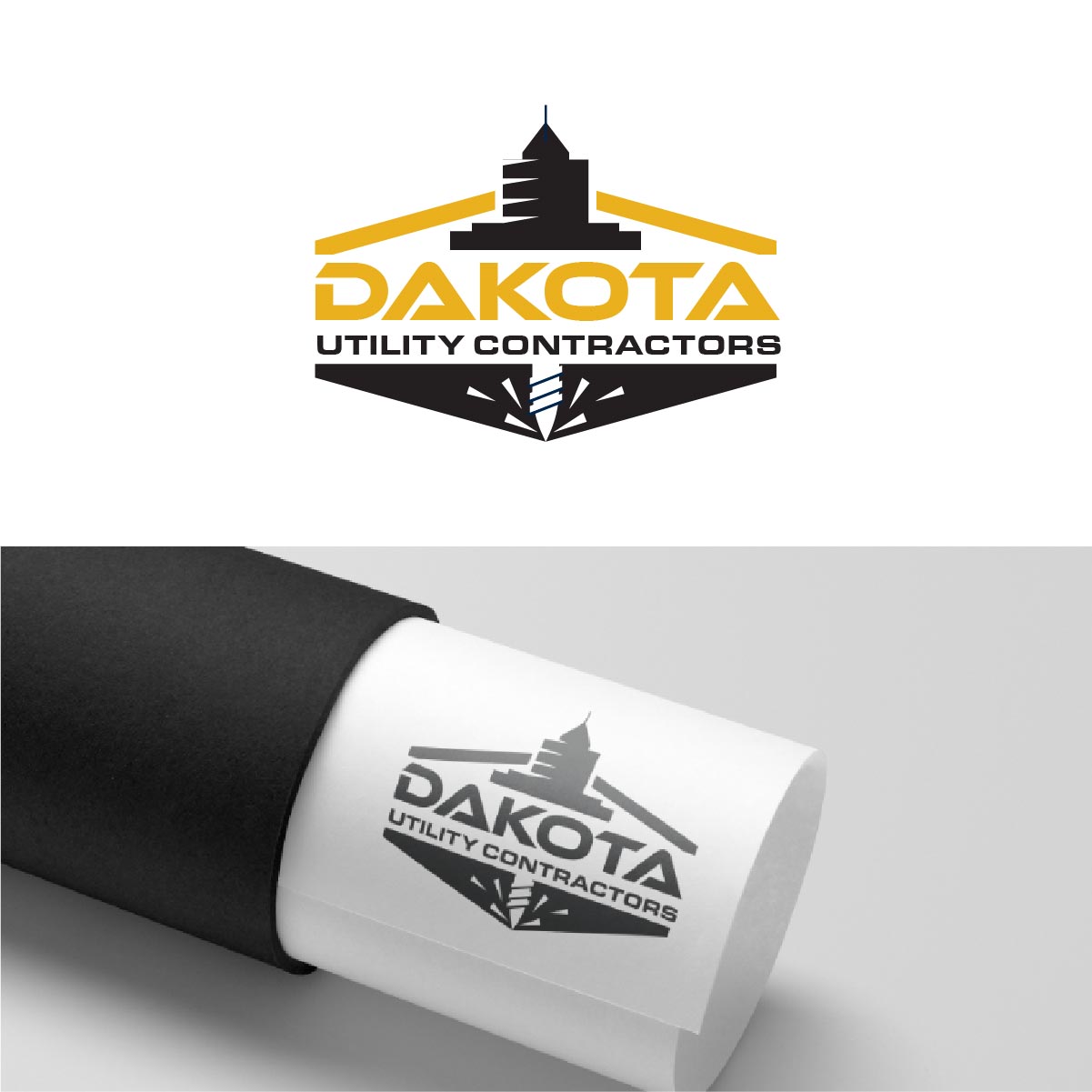 Diseño de Logo por fly  design para Dakota Utility Contractors LLC | Diseño #34342007