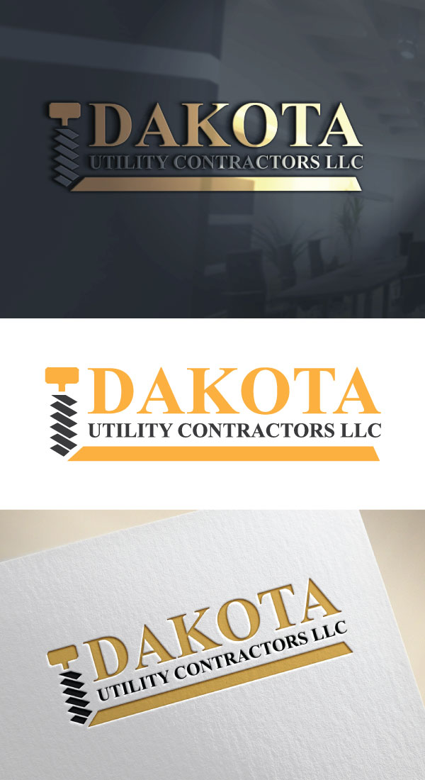 Logo Design by AB design ..... for Dakota Utility Contractors LLC | Design #34340035