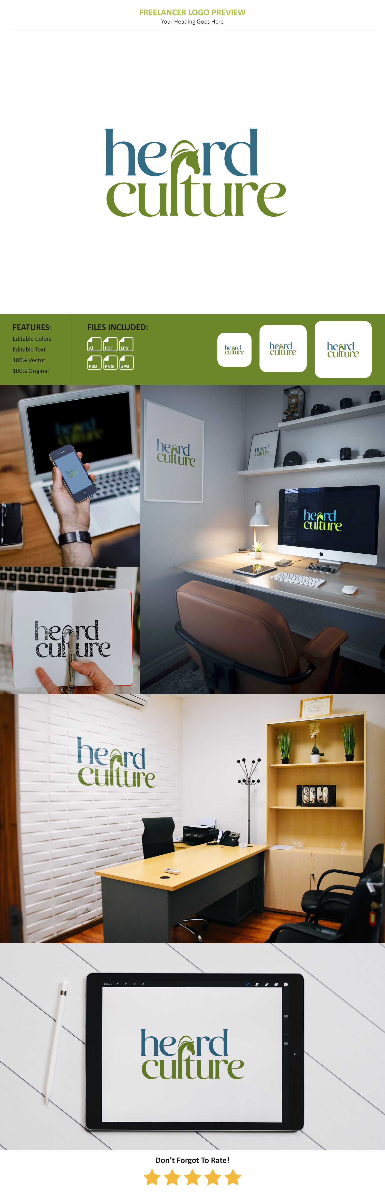Design de Logo par VectorForge pour Heard Culture LLC  | Design #34354451