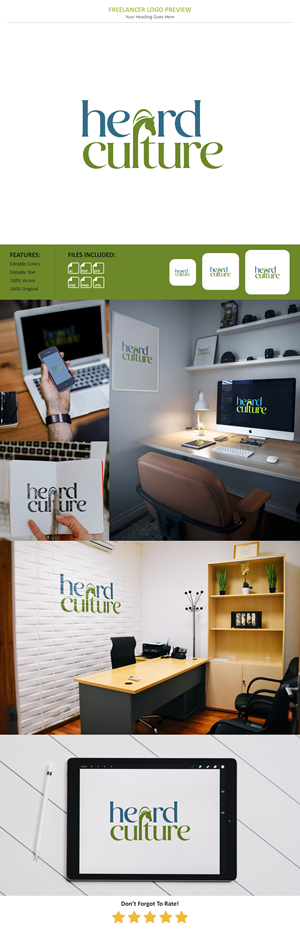 Diseño de Logo por VectorForge para Heard Culture LLC  | Diseño: #34354451