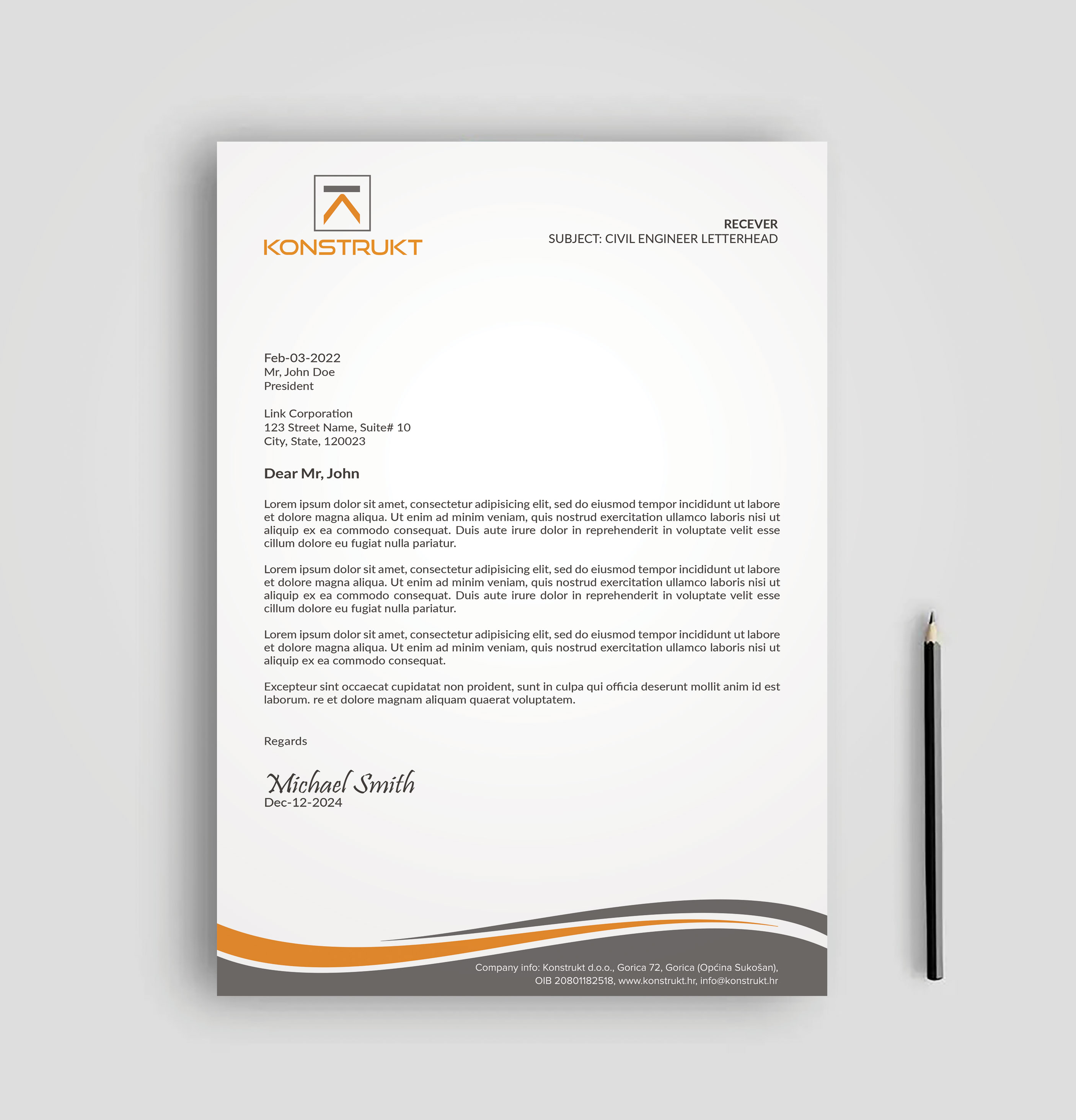Letterhead Design by sadikul islam for this project | Design #34345004