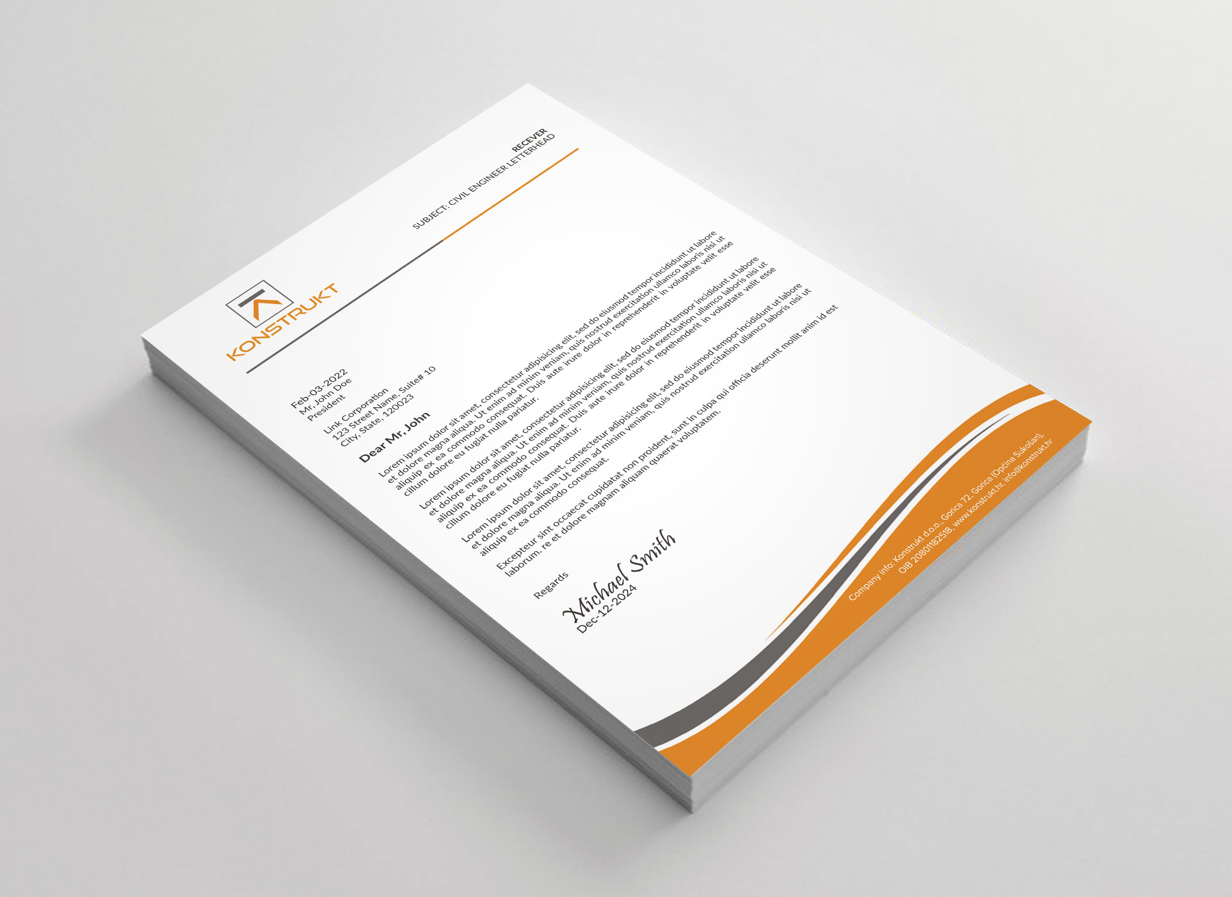 Letterhead Design by sadikul islam for this project | Design #34345005