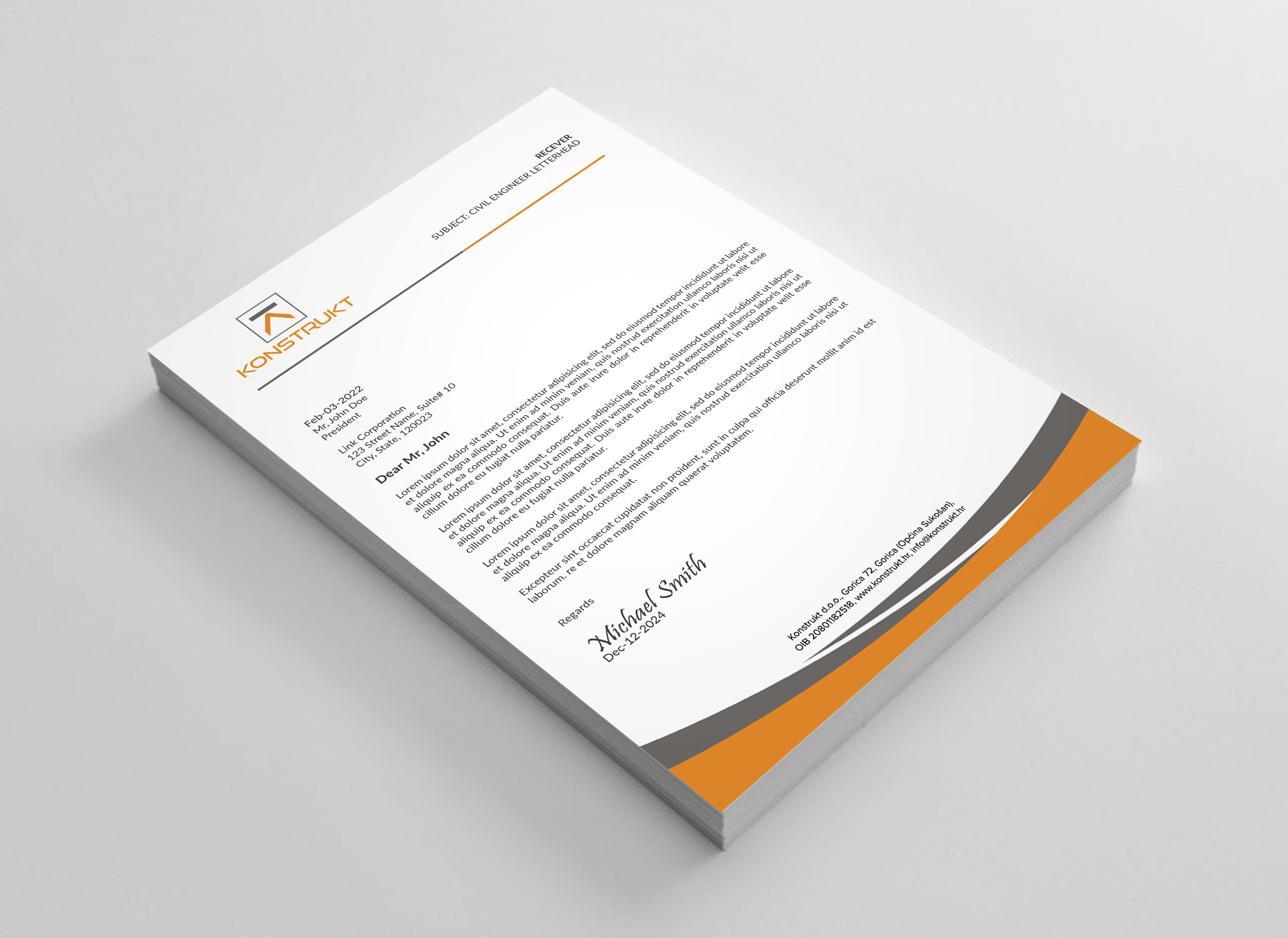 Letterhead Design by sadikul islam for this project | Design #34345033