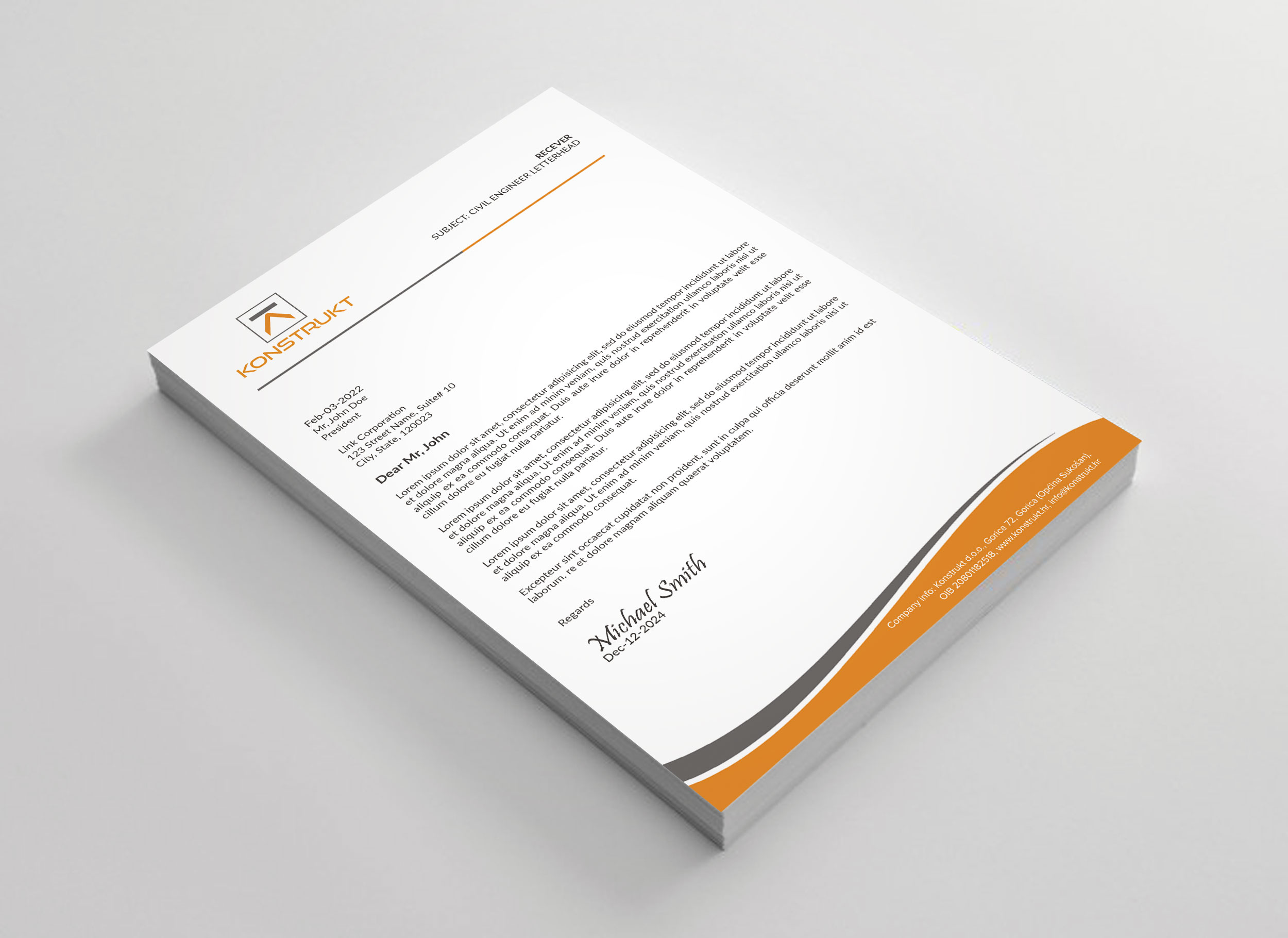 Letterhead Design by sadikul islam for this project | Design #34345034