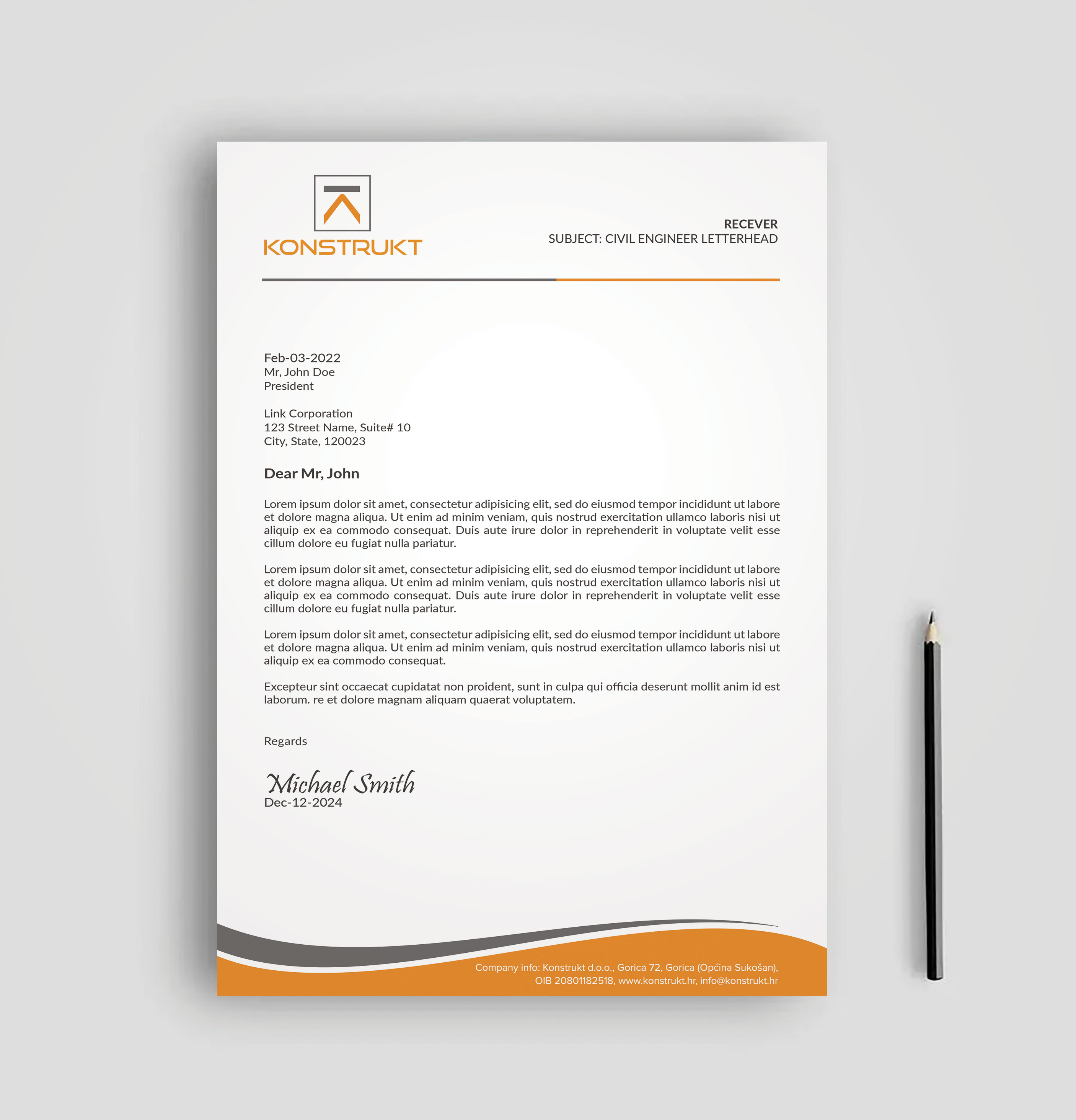 Letterhead Design by sadikul islam for this project | Design #34345035