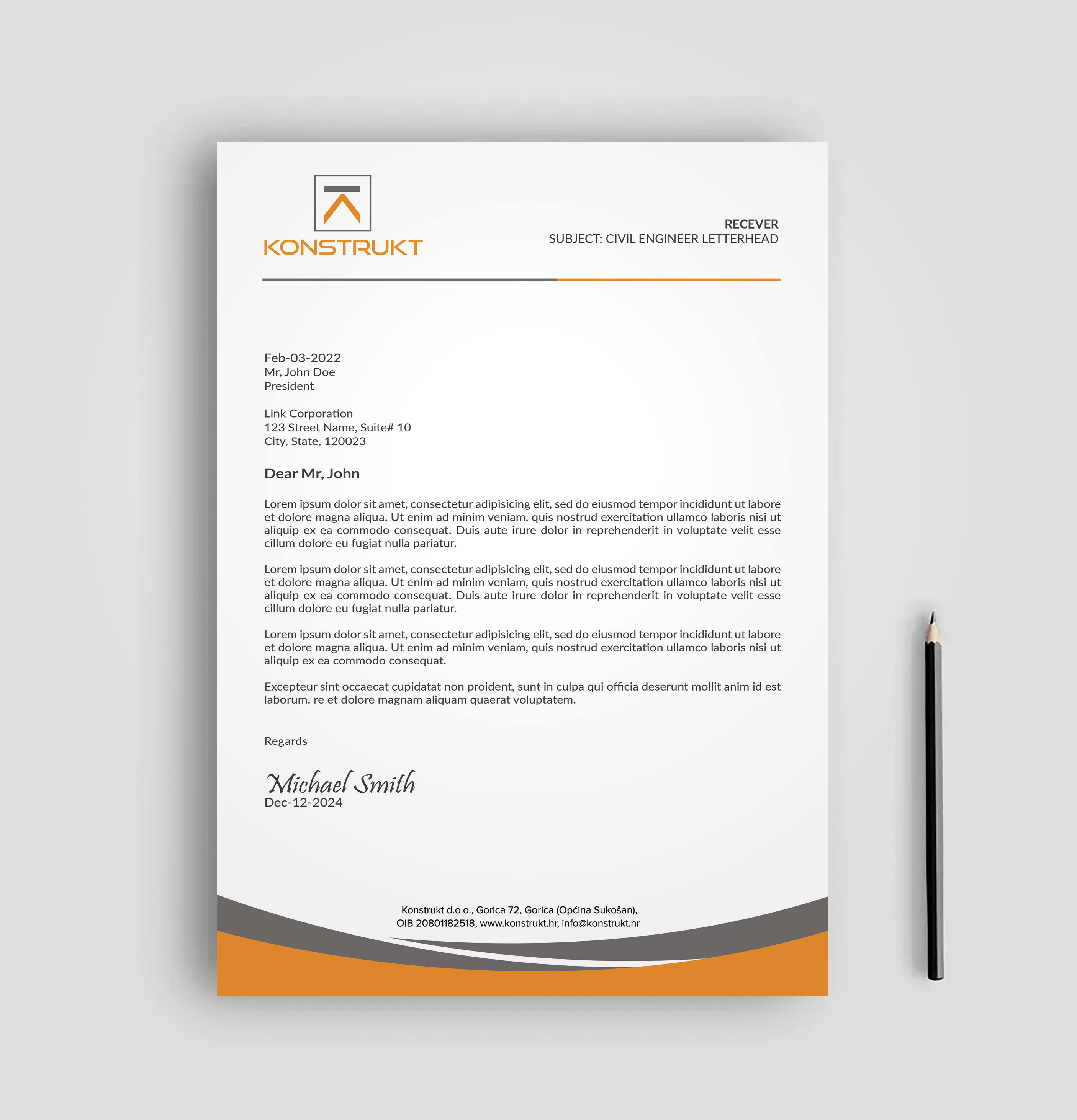 Letterhead Design by sadikul islam for this project | Design #34345036