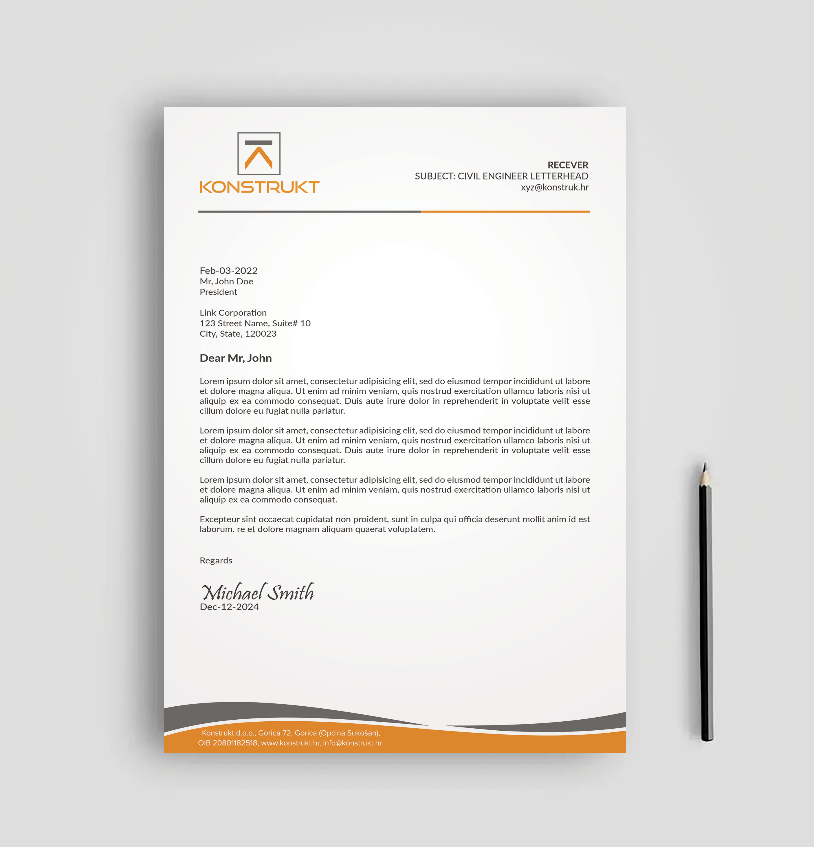 Letterhead Design by sadikul islam for this project | Design #34345056