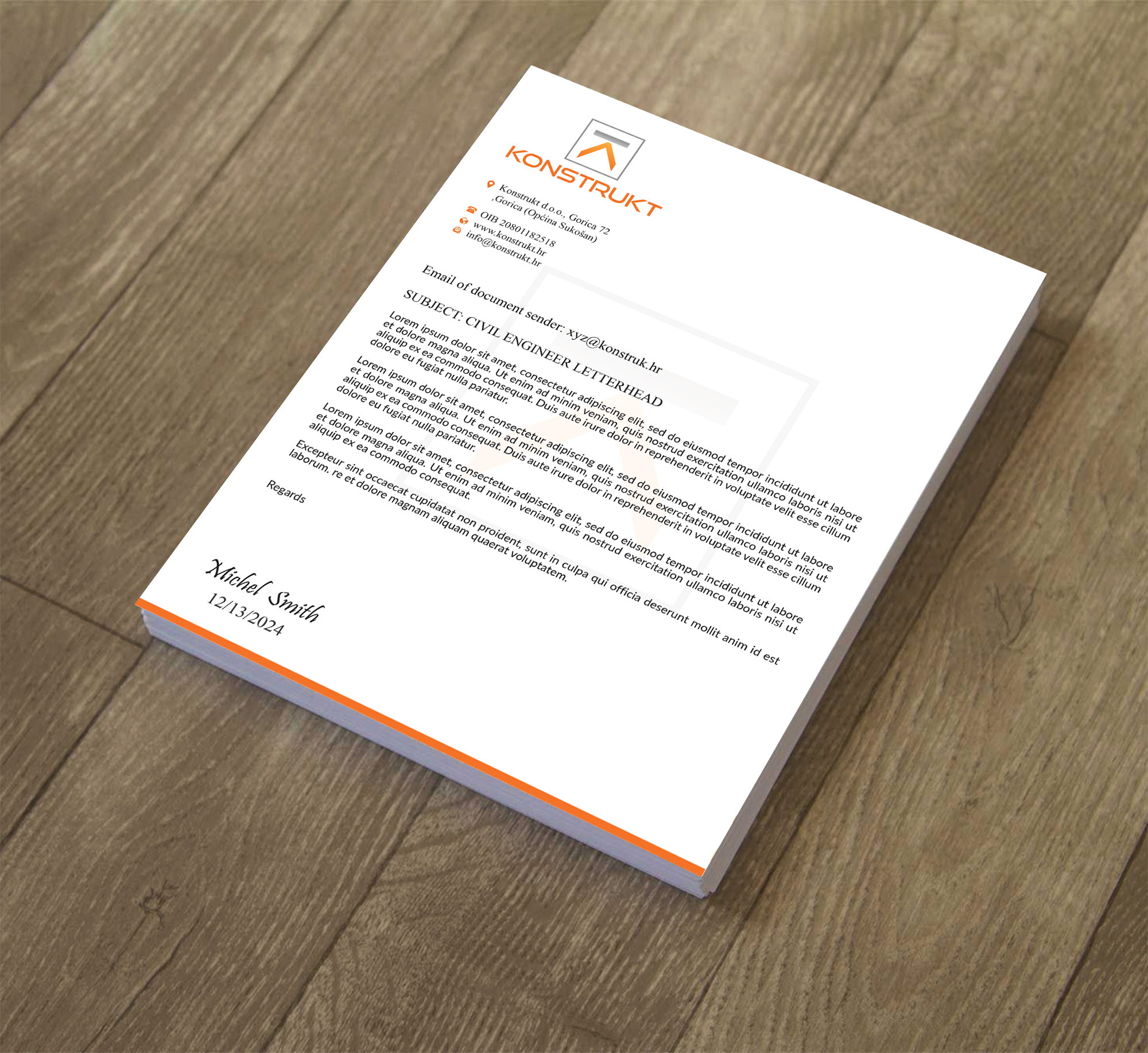 Letterhead Design by Expert Bappy for this project | Design #34339298