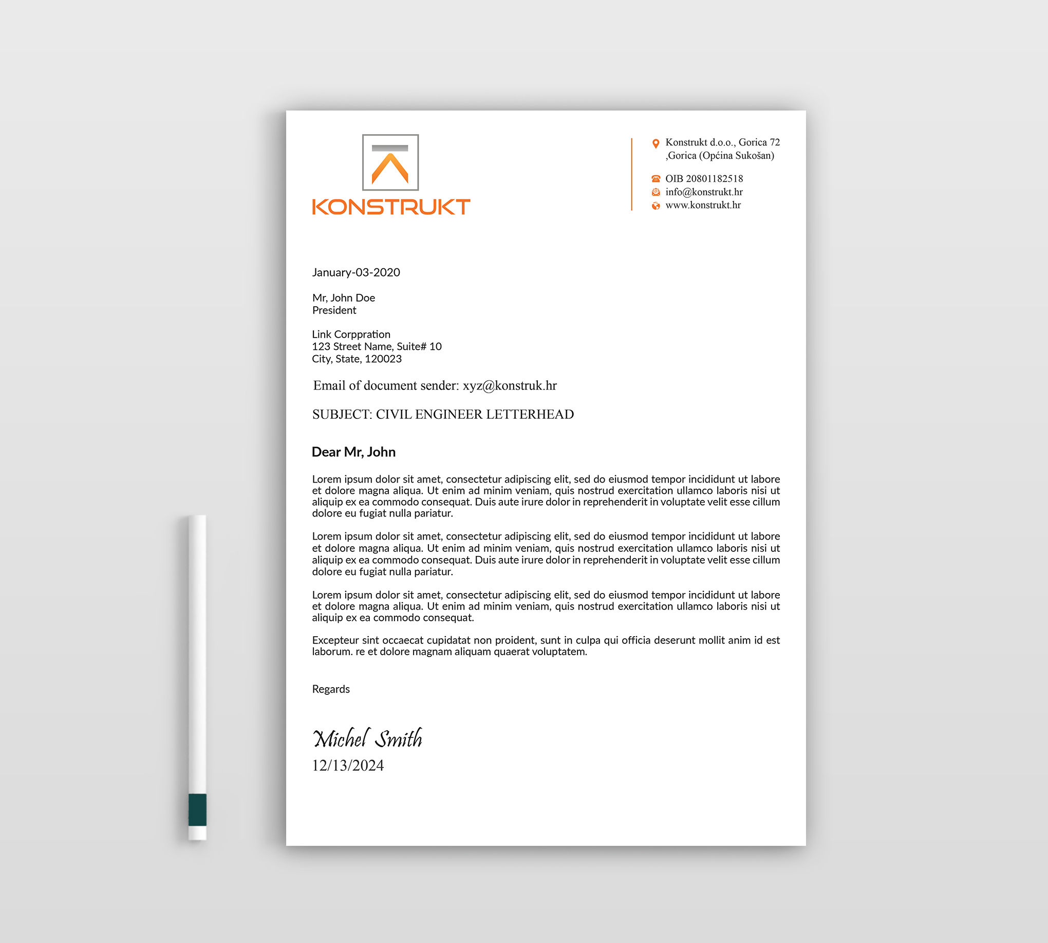 Letterhead Design by Expert Bappy for this project | Design #34347516