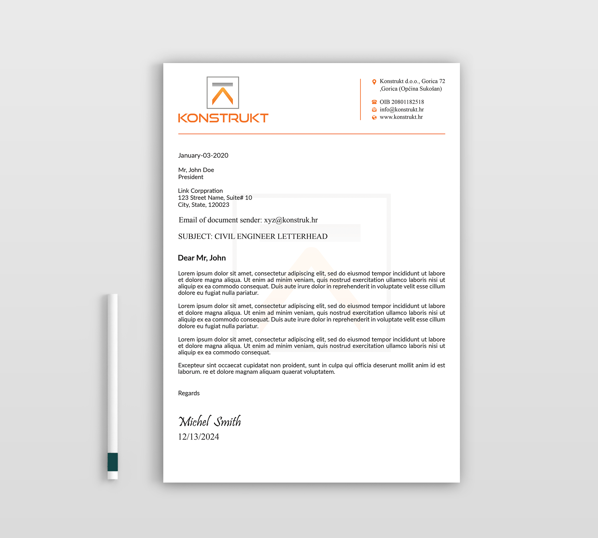 Letterhead Design by Expert Bappy for this project | Design #34347558