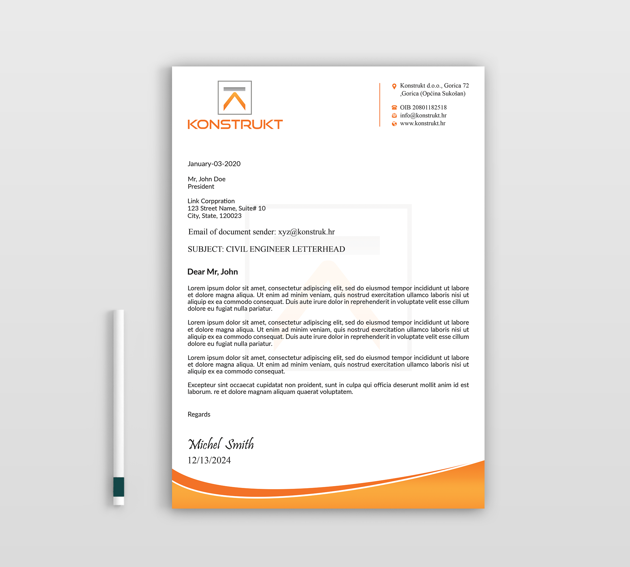 Letterhead Design by Expert Bappy for this project | Design #34347559