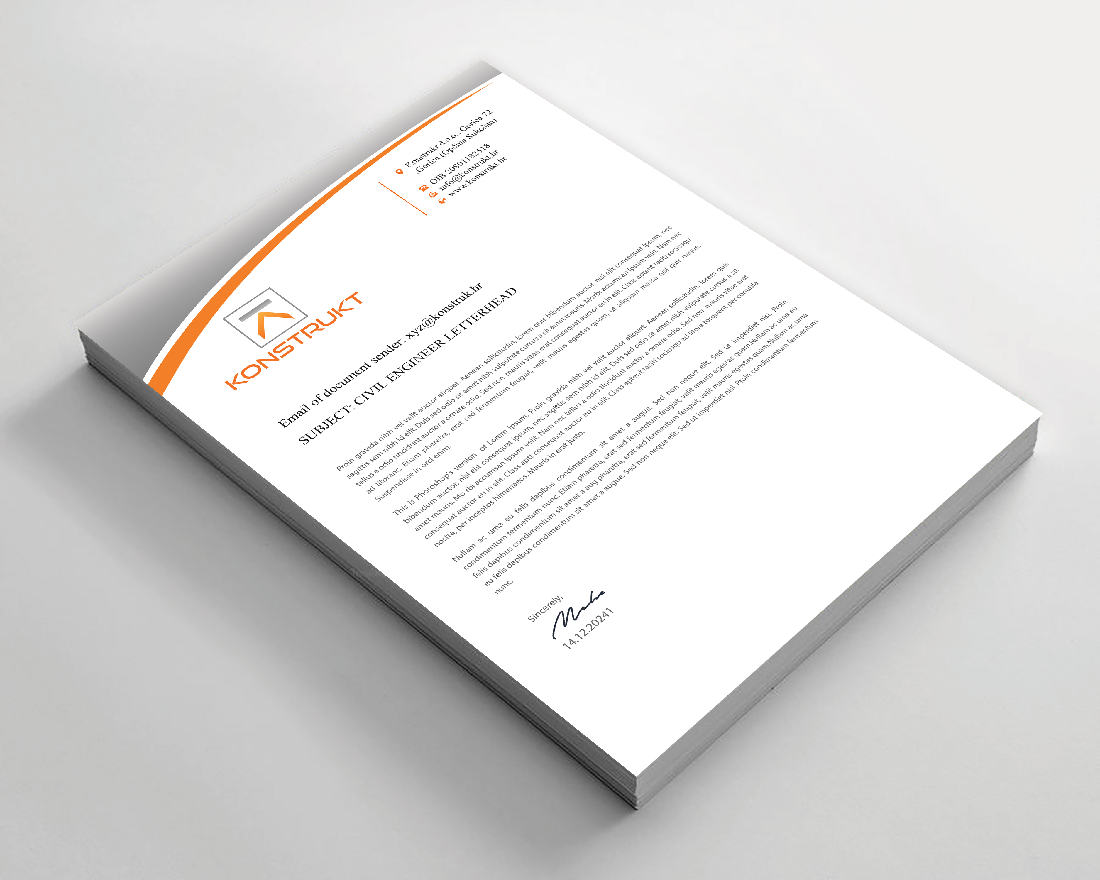 Letterhead Design by Expert Bappy for this project | Design #34349763