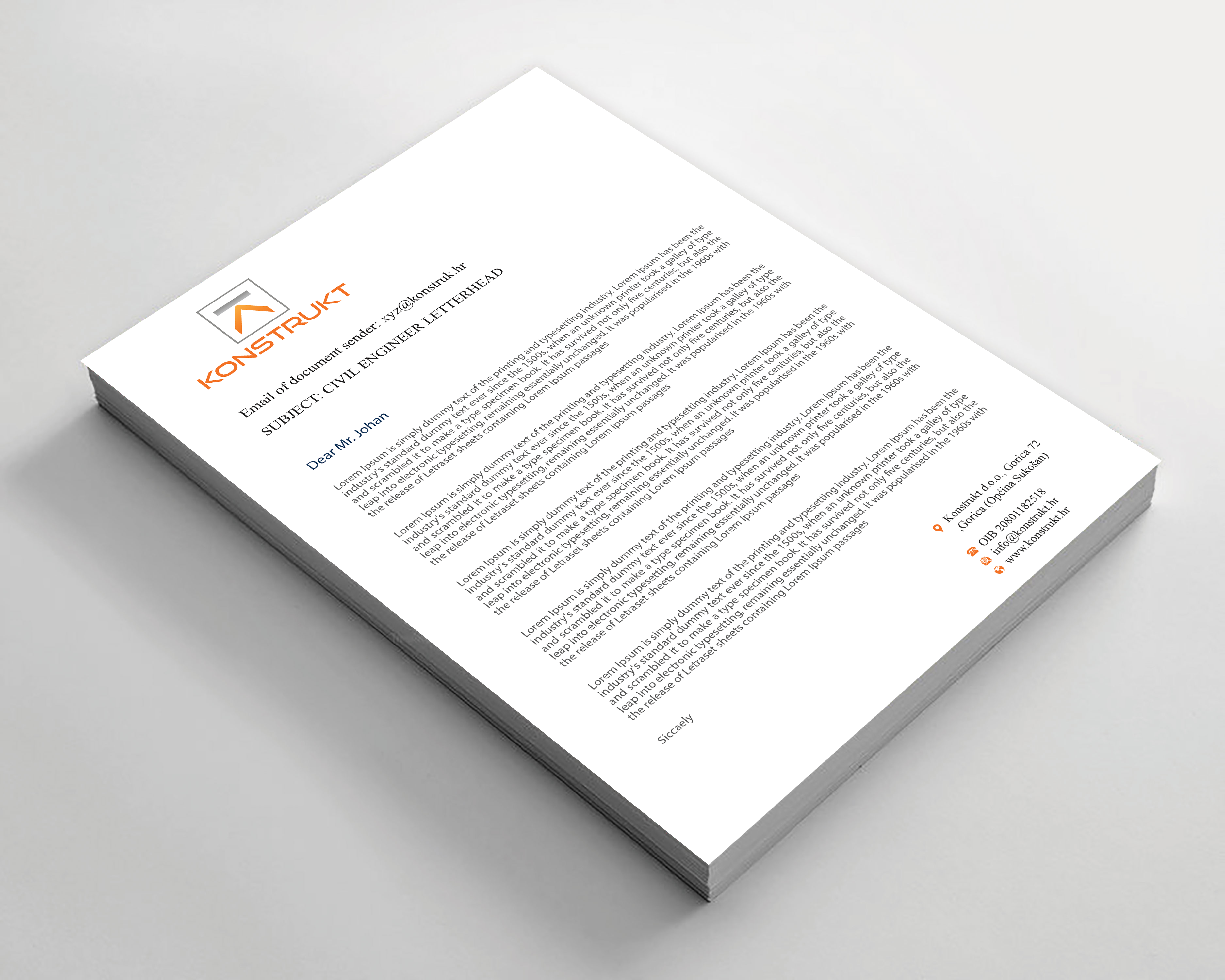 Letterhead Design by Expert Bappy for this project | Design #34349822
