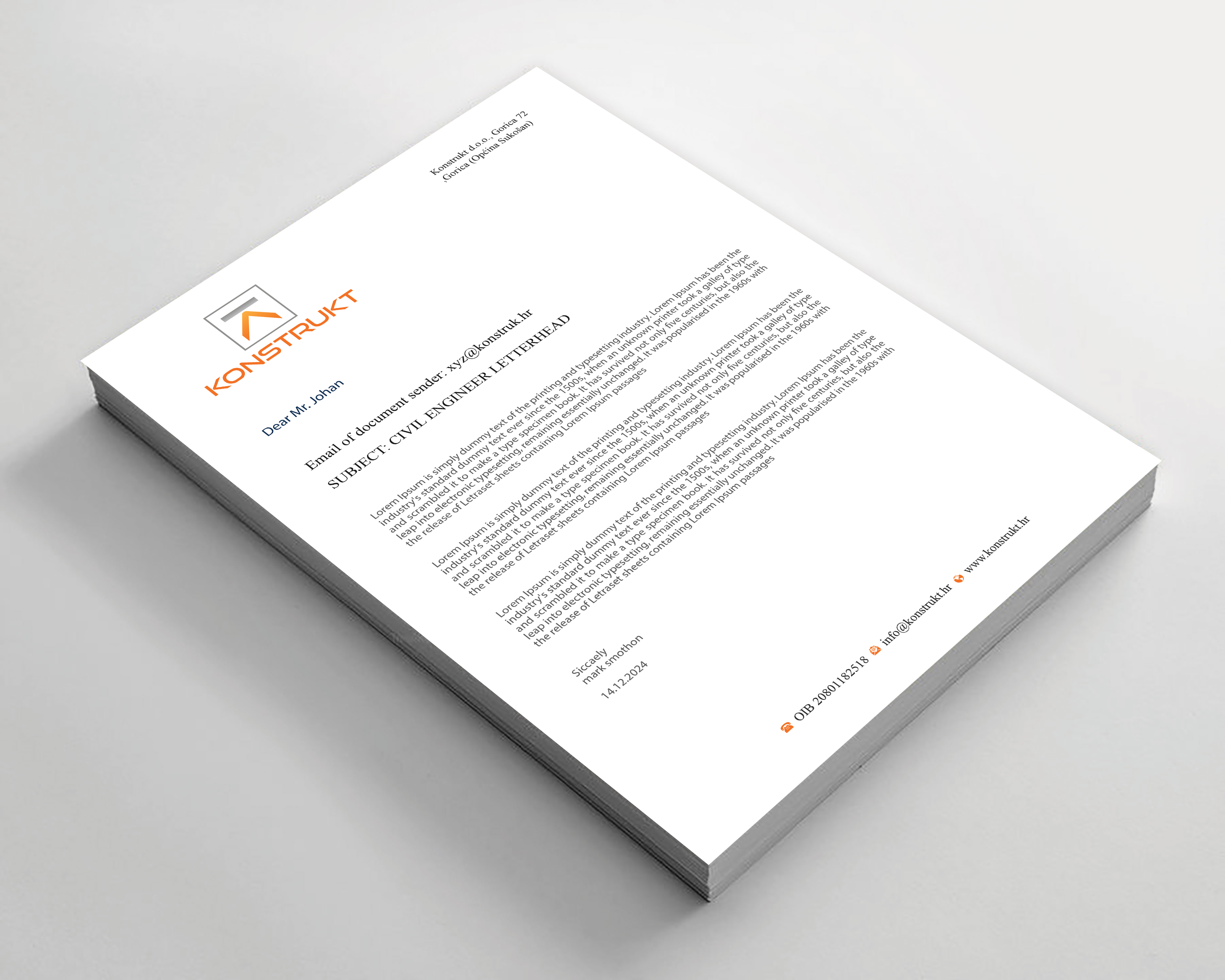 Letterhead Design by Expert Bappy for this project | Design #34349845