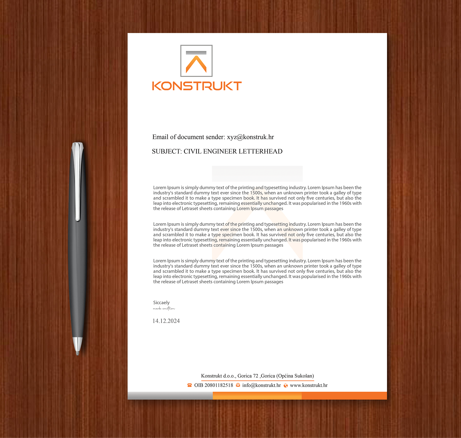Letterhead Design by Expert Bappy for this project | Design #34349878